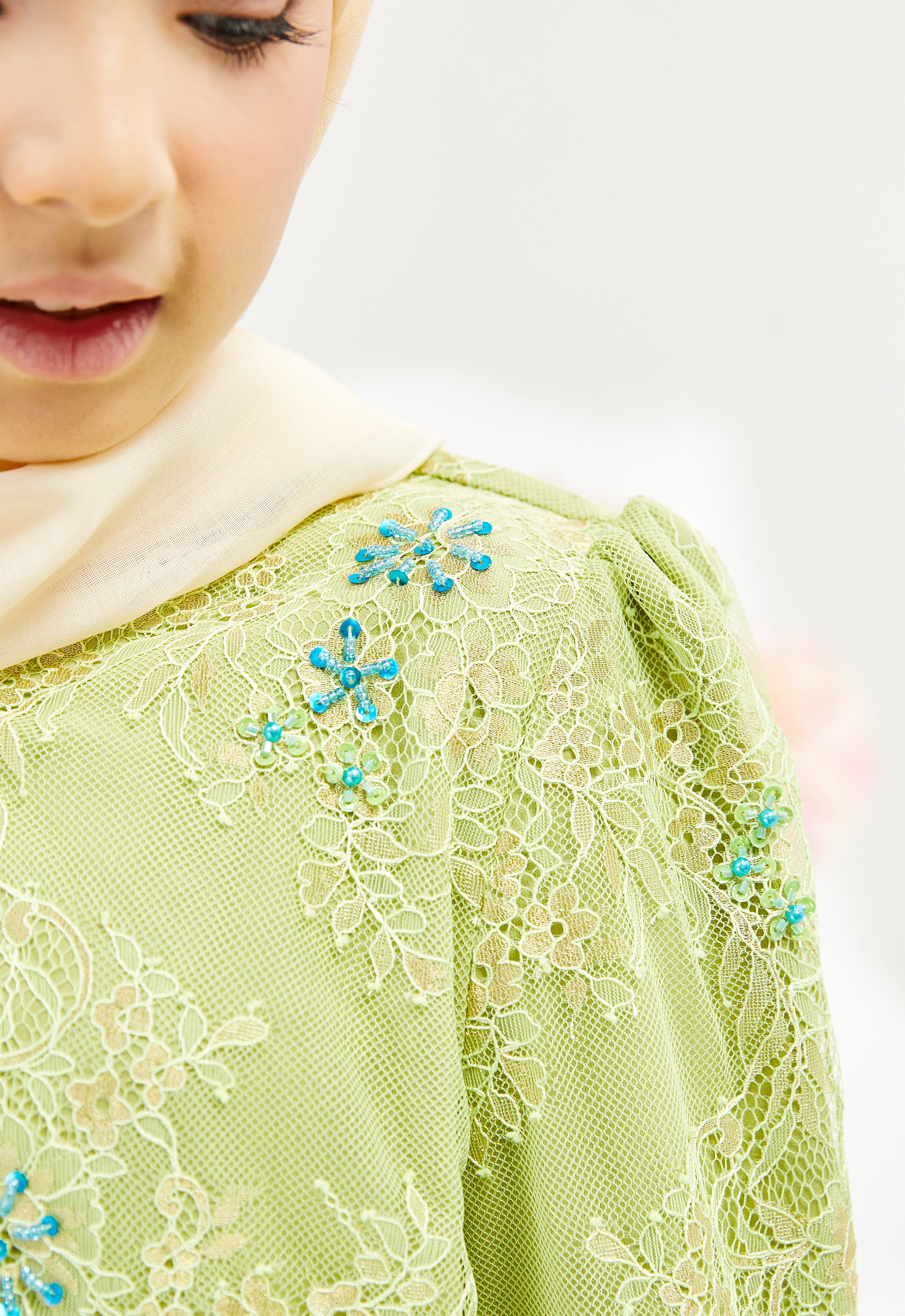 KIDS JUWITA CYNARA KURUNG - YELLOW GREEN