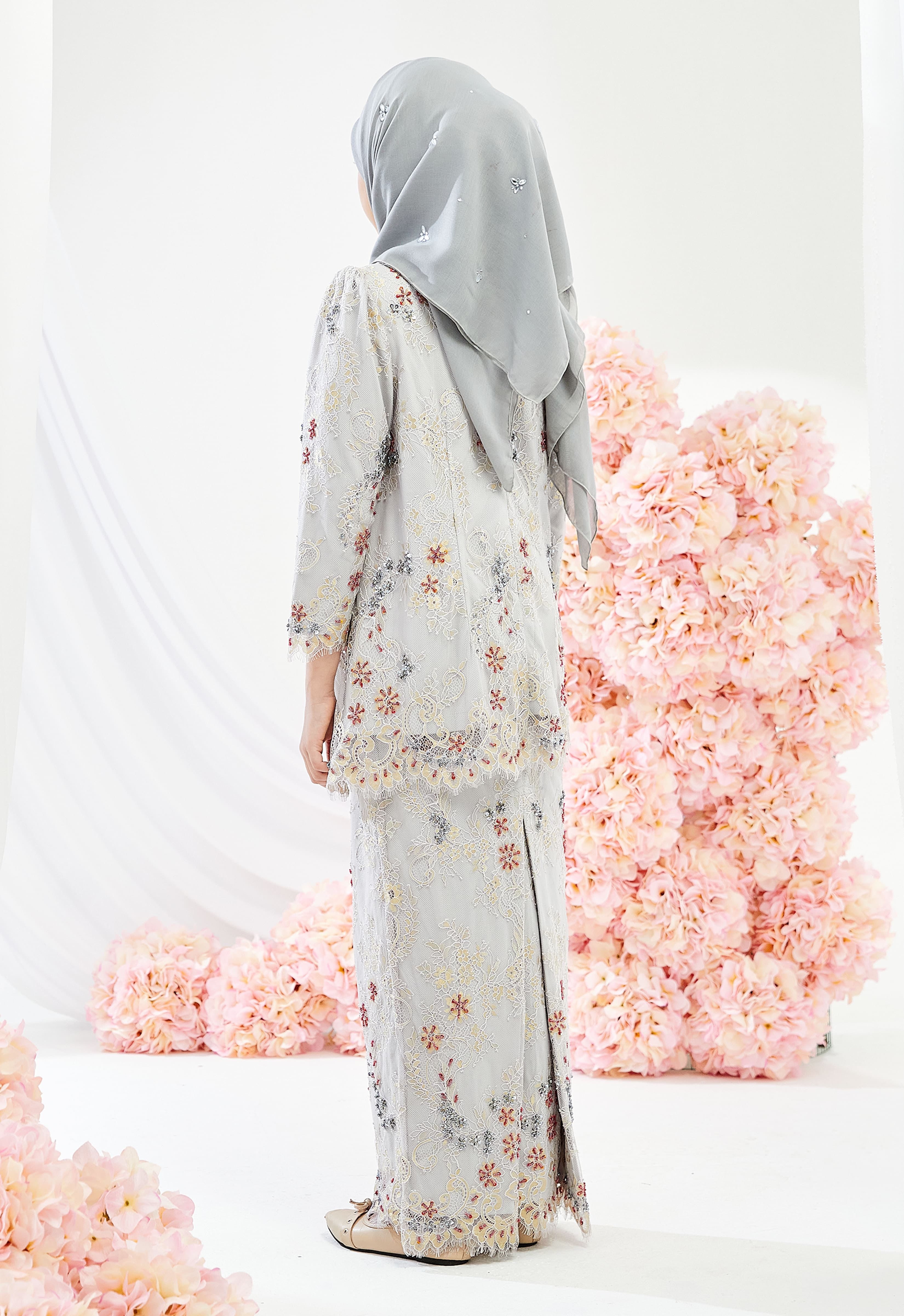 KIDS JUWITA CYNARA KURUNG - SILVER GRAY