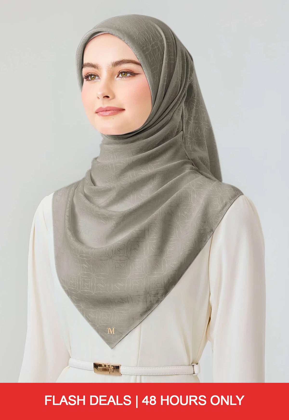 RHEA PLAIN JACQUARD - GRAY