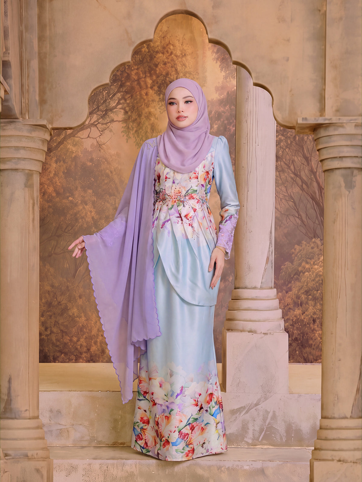 KESUMA SERIES | KESUMA NADEERA KURUNG - LIGHT BLUE