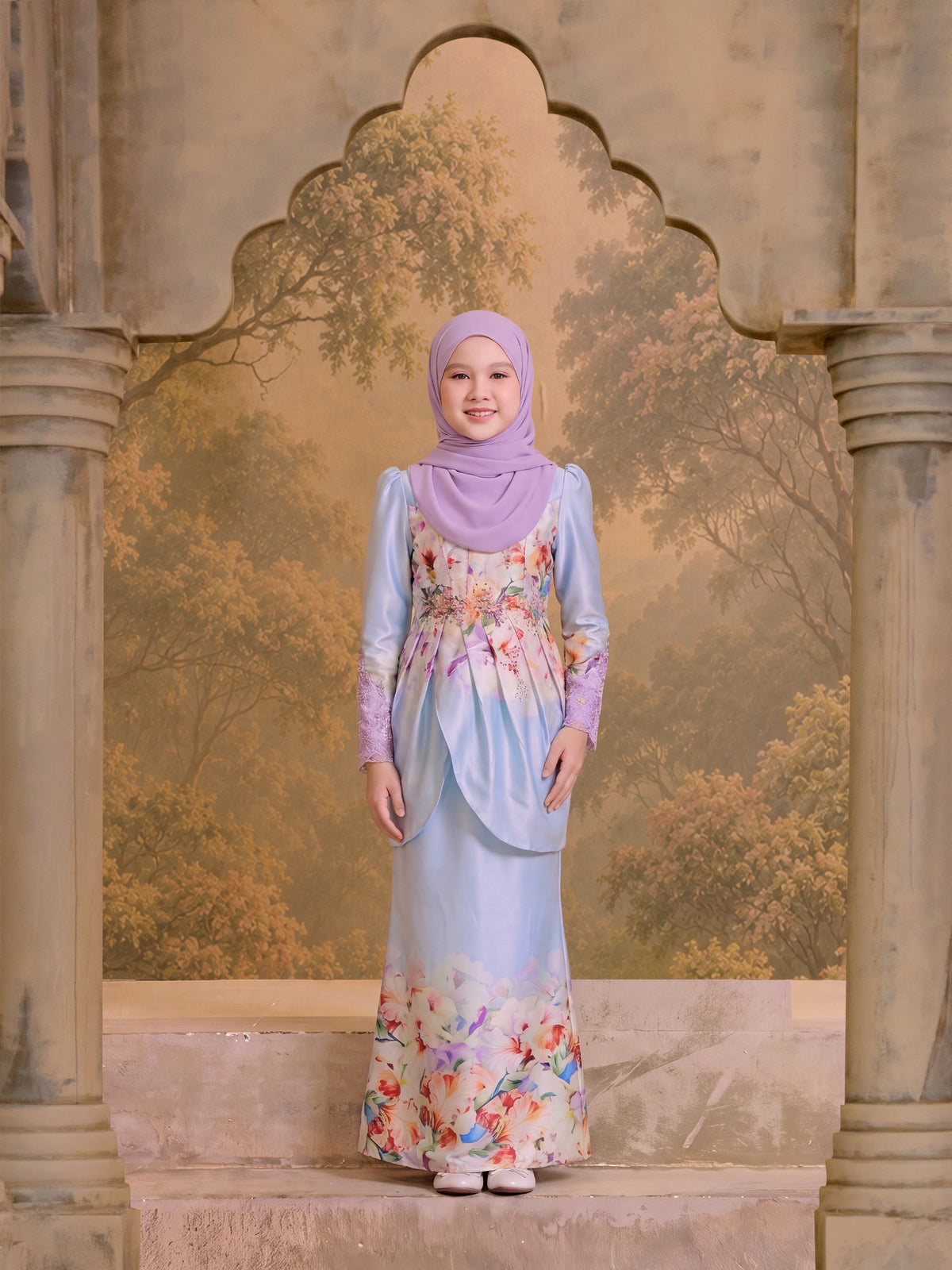 KESUMA SERIES | KESUMA NADEERA KURUNG KIDS - LIGHT BLUE
