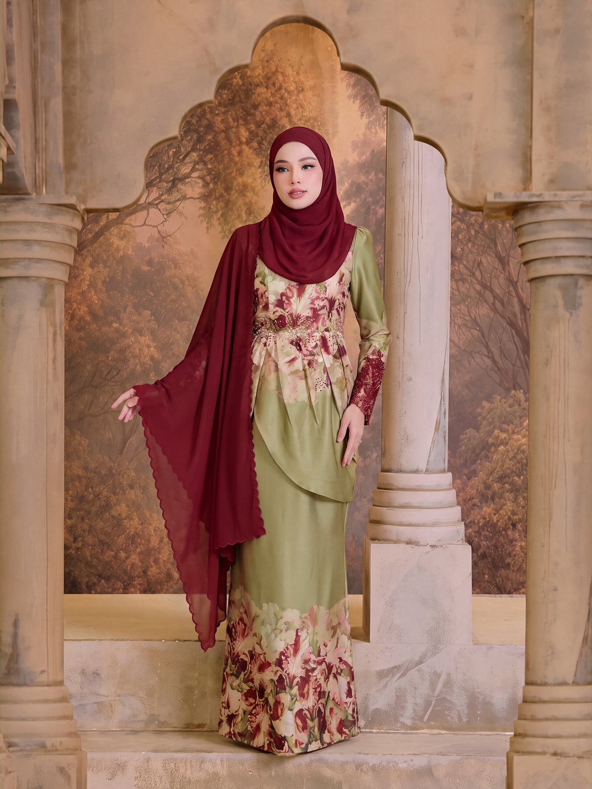KESUMA SERIES | KESUMA NADEERA KURUNG - OLIVE