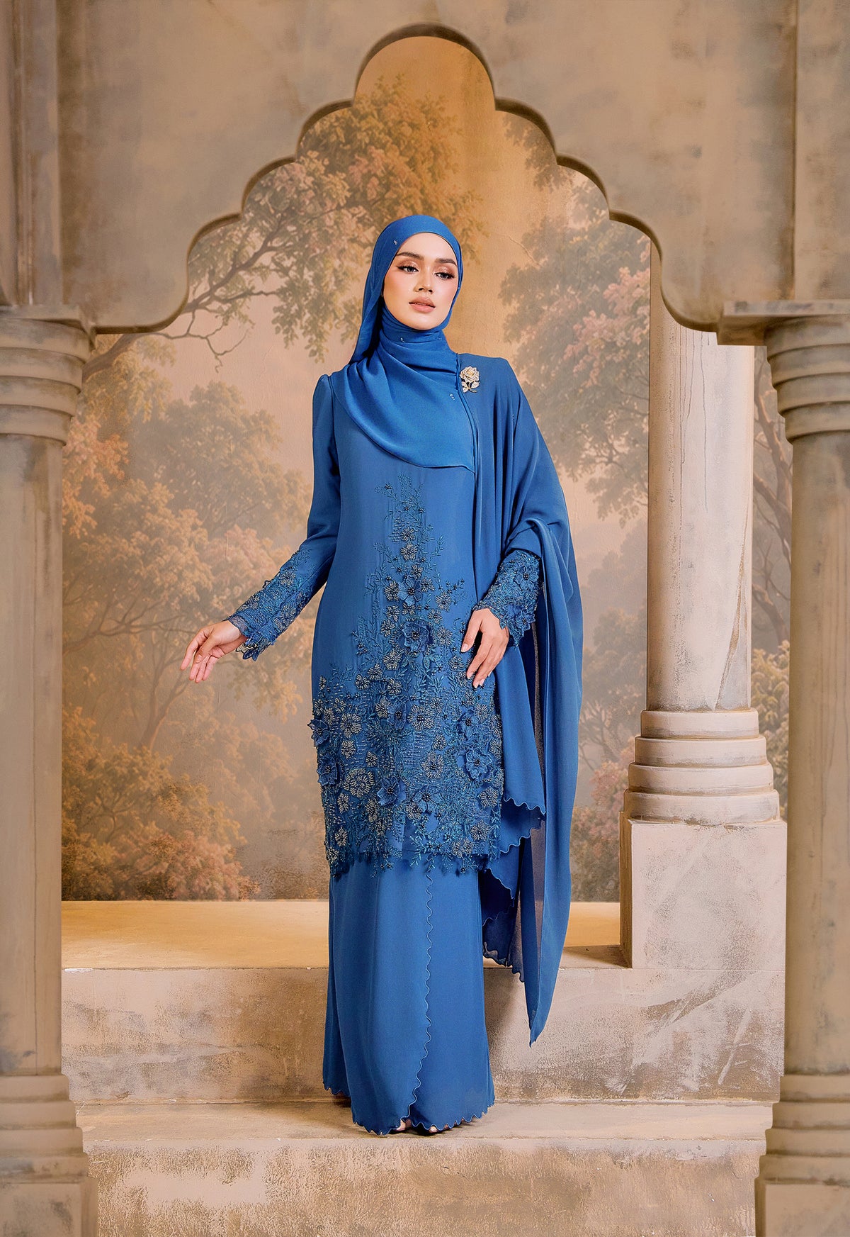 BESPOKE SERIES | KIRANA KURUNG - TEAL BLUE