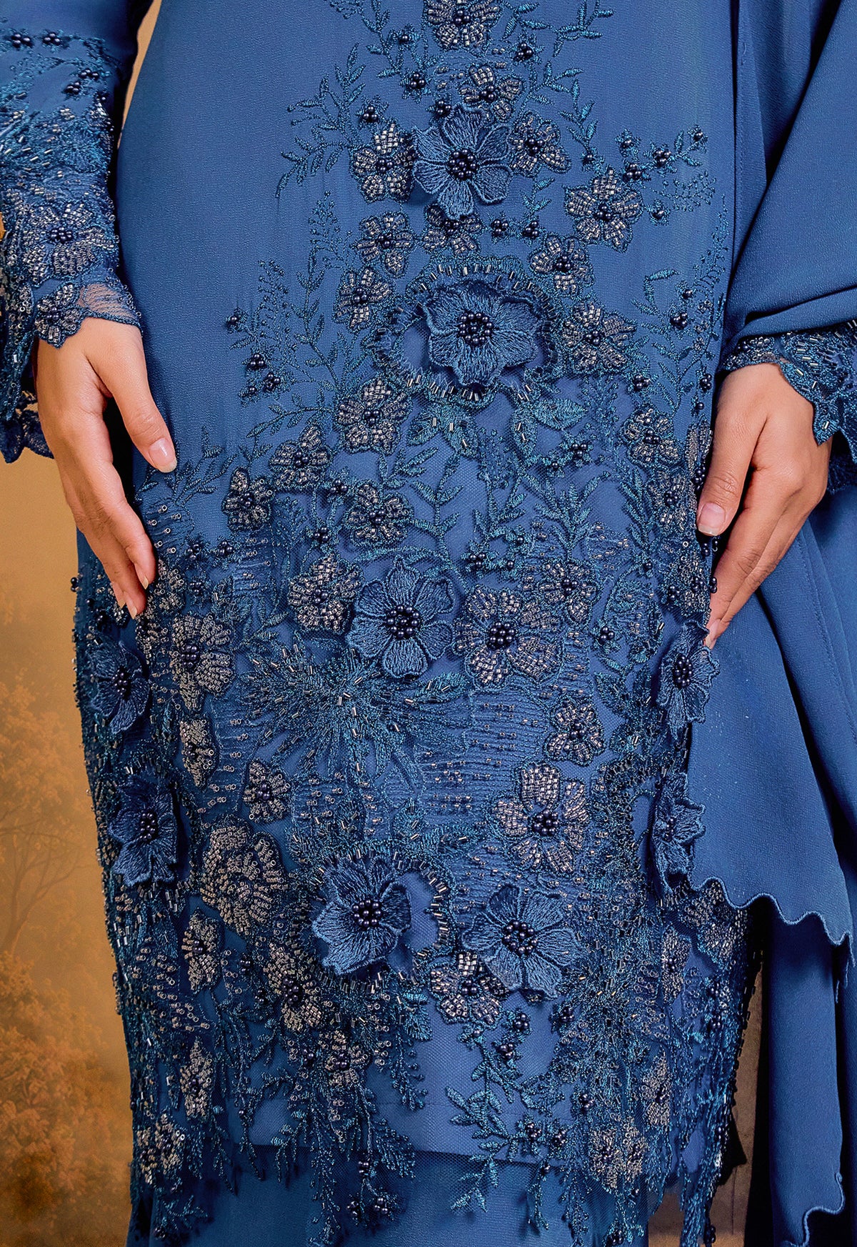 BESPOKE SERIES | KIRANA KURUNG - TEAL BLUE