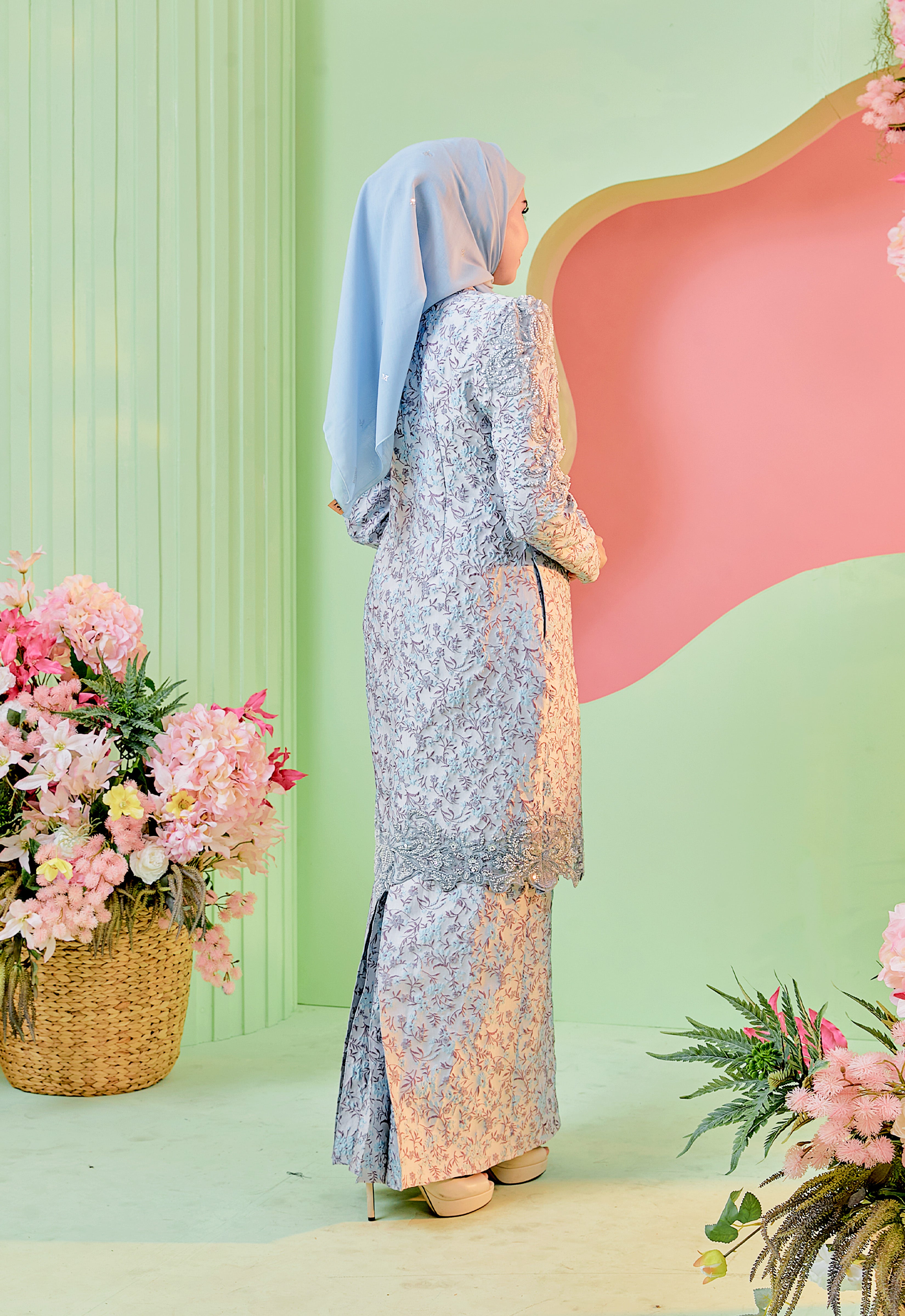 JELITA KURUNG - LIGHT GRAY