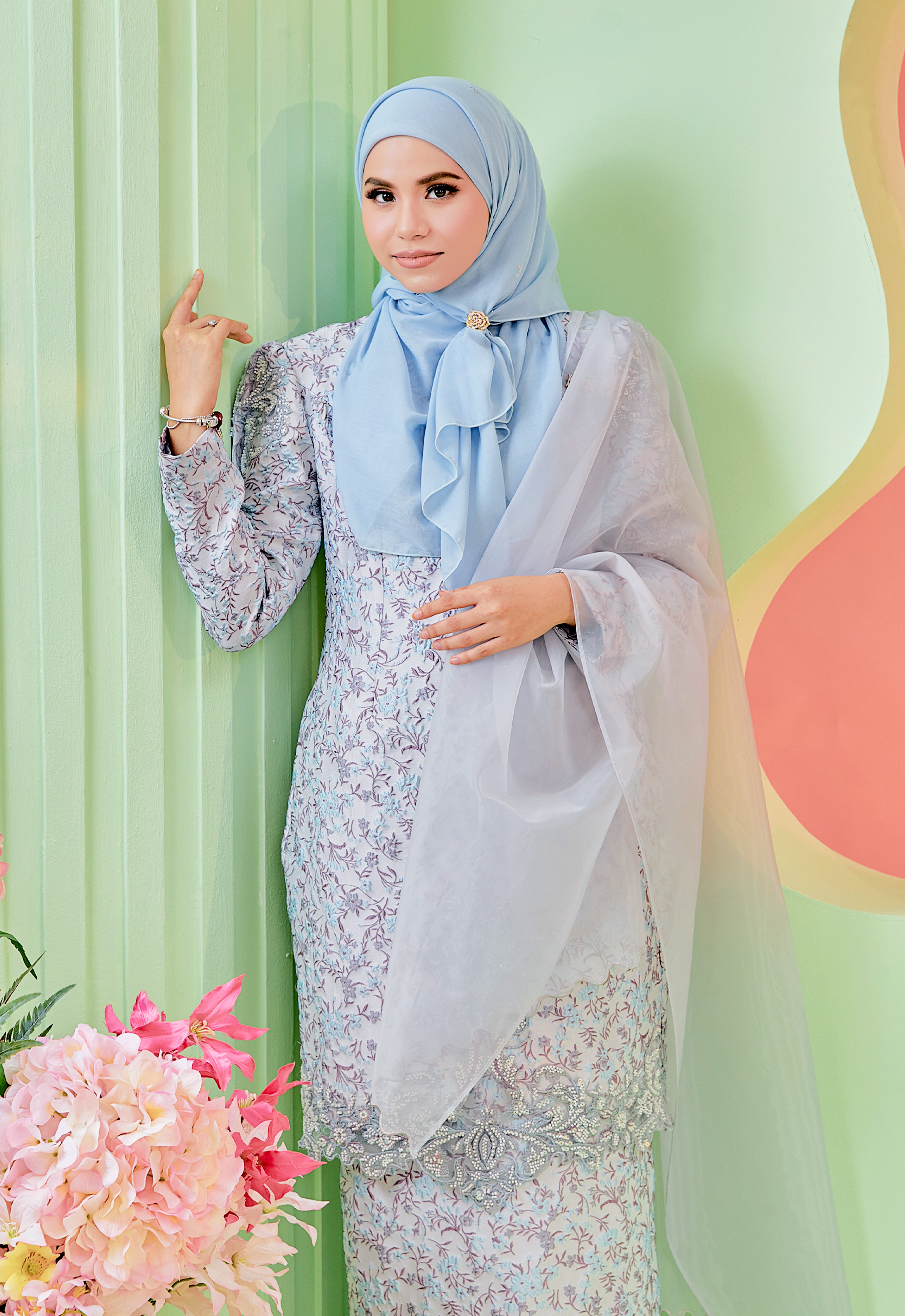 JELITA KURUNG - LIGHT GRAY