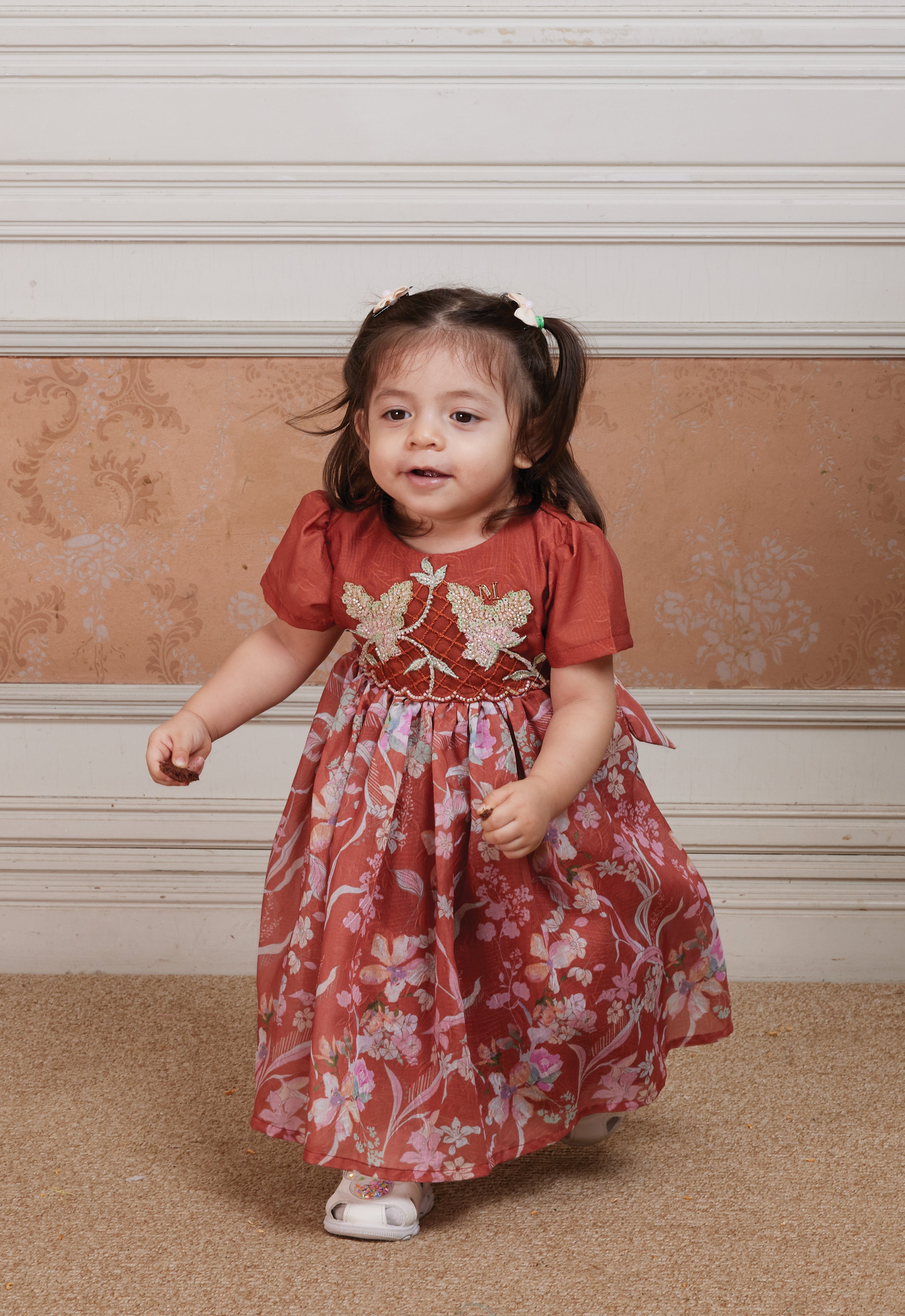 BABY GAUN MELIA MERAH BATA