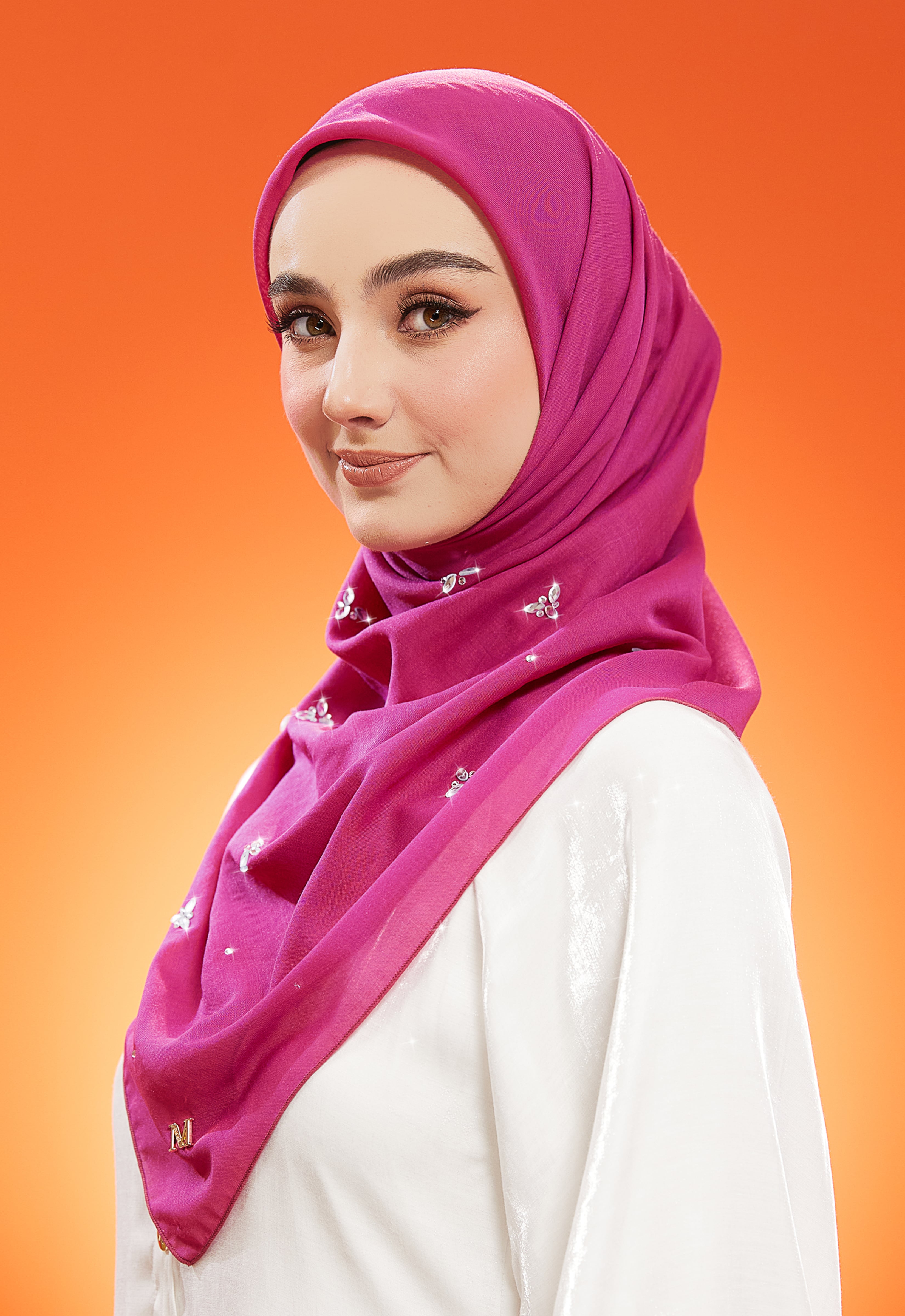 IRIS PLAIN STONE BAWAL - MAGENTA