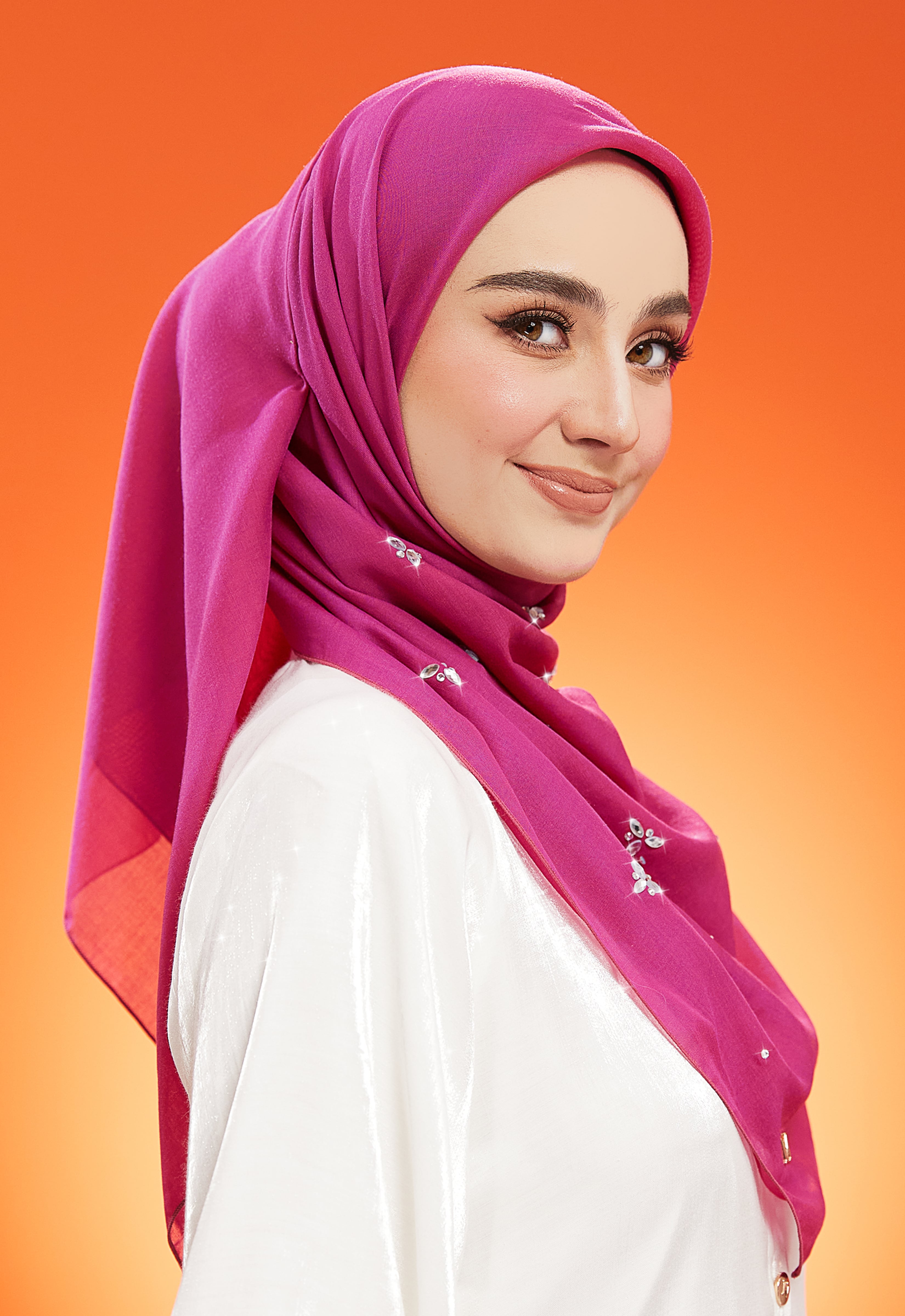 IRIS PLAIN STONE BAWAL - MAGENTA