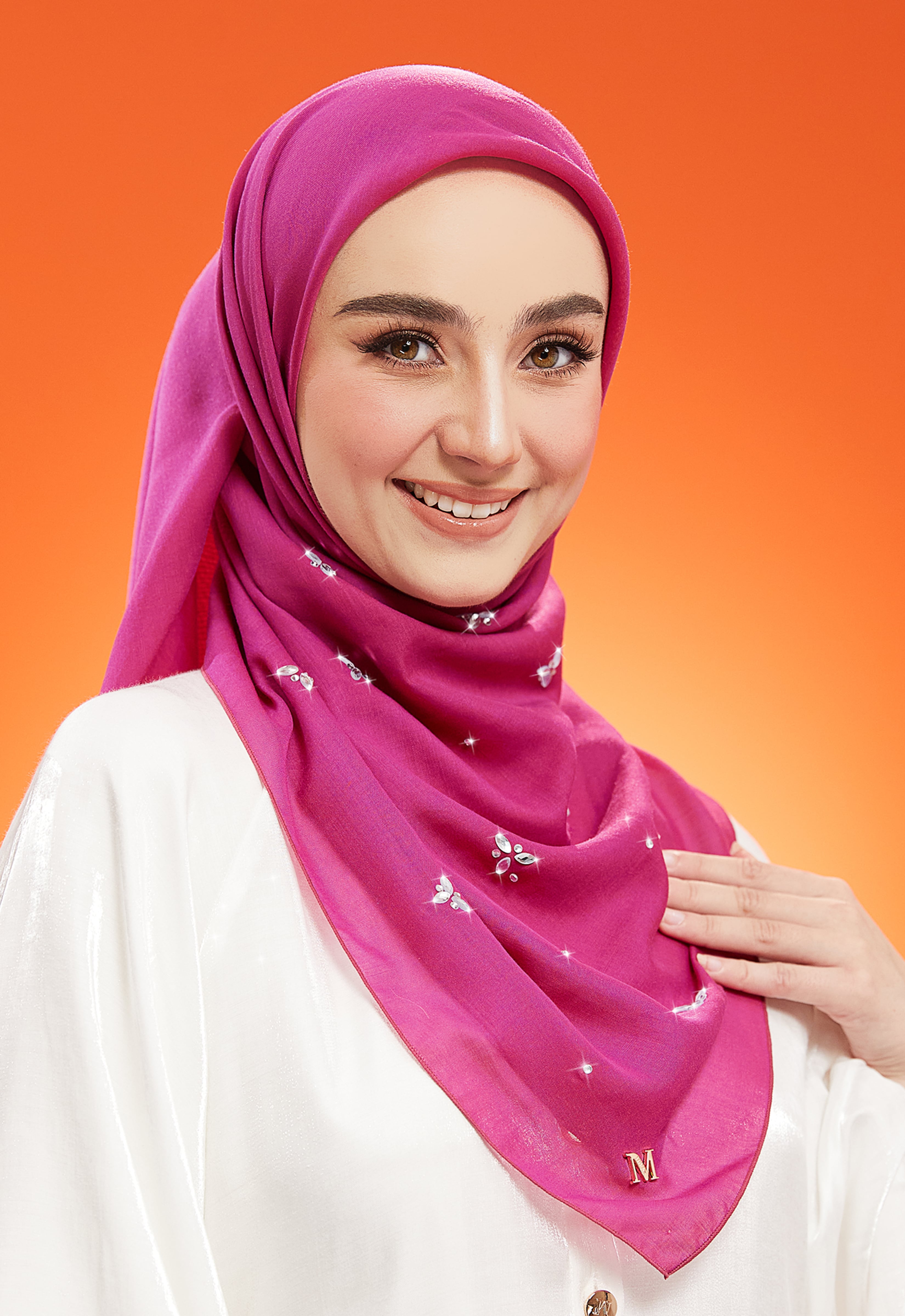 IRIS PLAIN STONE BAWAL - MAGENTA