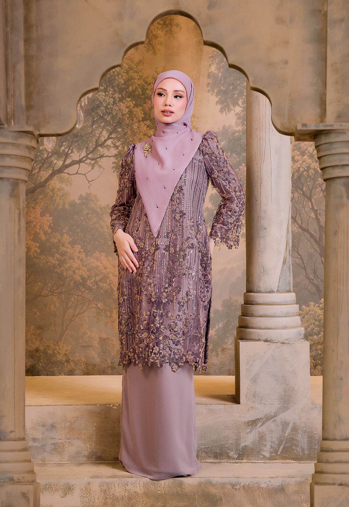 BESPOKE SERIES | MAHSURi KURUNG (KURUNG RIAW)  - DUSTY PURPLE