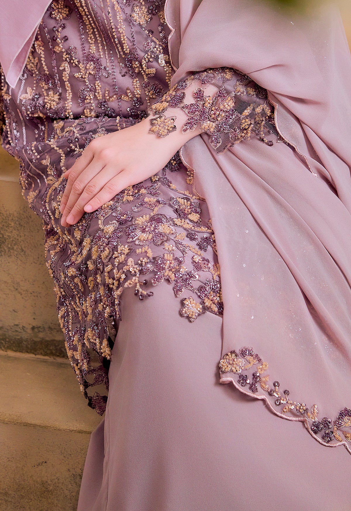 BESPOKE SERIES | MAHSURi KURUNG (KURUNG RIAW)  - DUSTY PURPLE