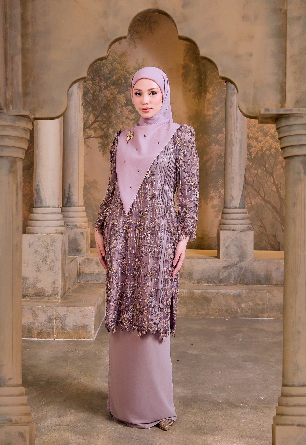BESPOKE SERIES | MAHSURi KURUNG (KURUNG RIAW)  - DUSTY PURPLE