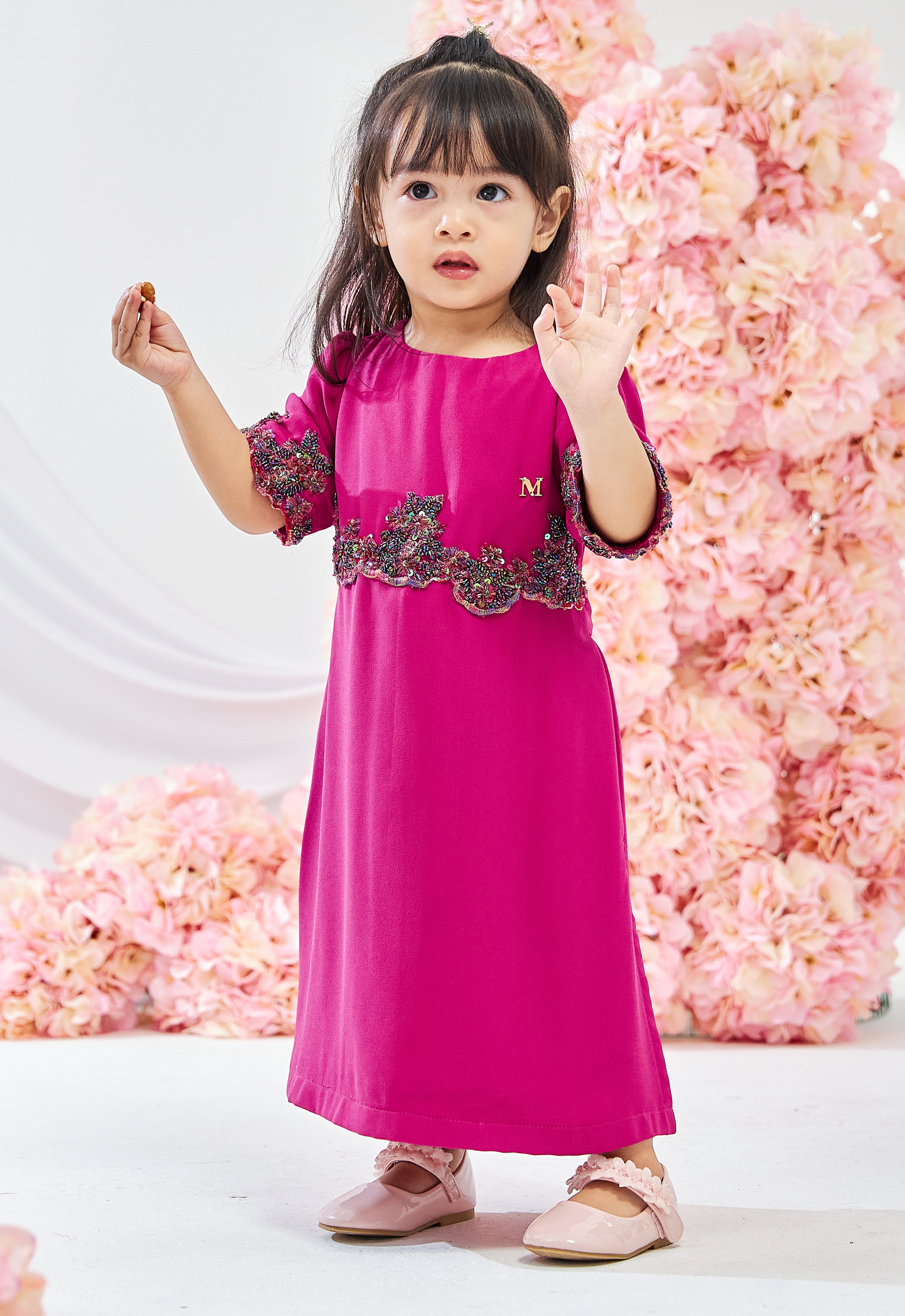 BABY MANOHARA DRESS - MAGENTA