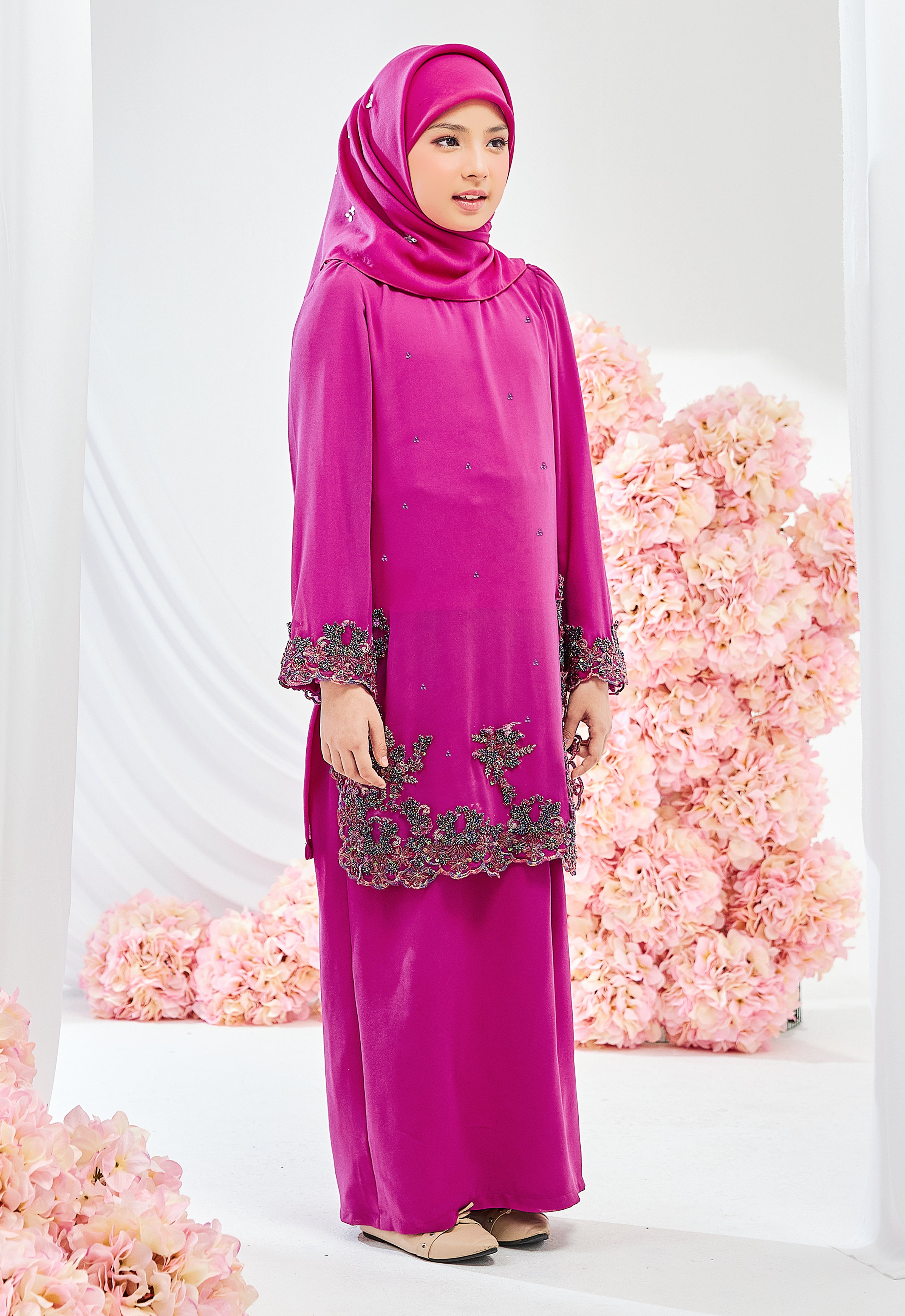 KIDS MANOHARA KURUNG - MAGENTA