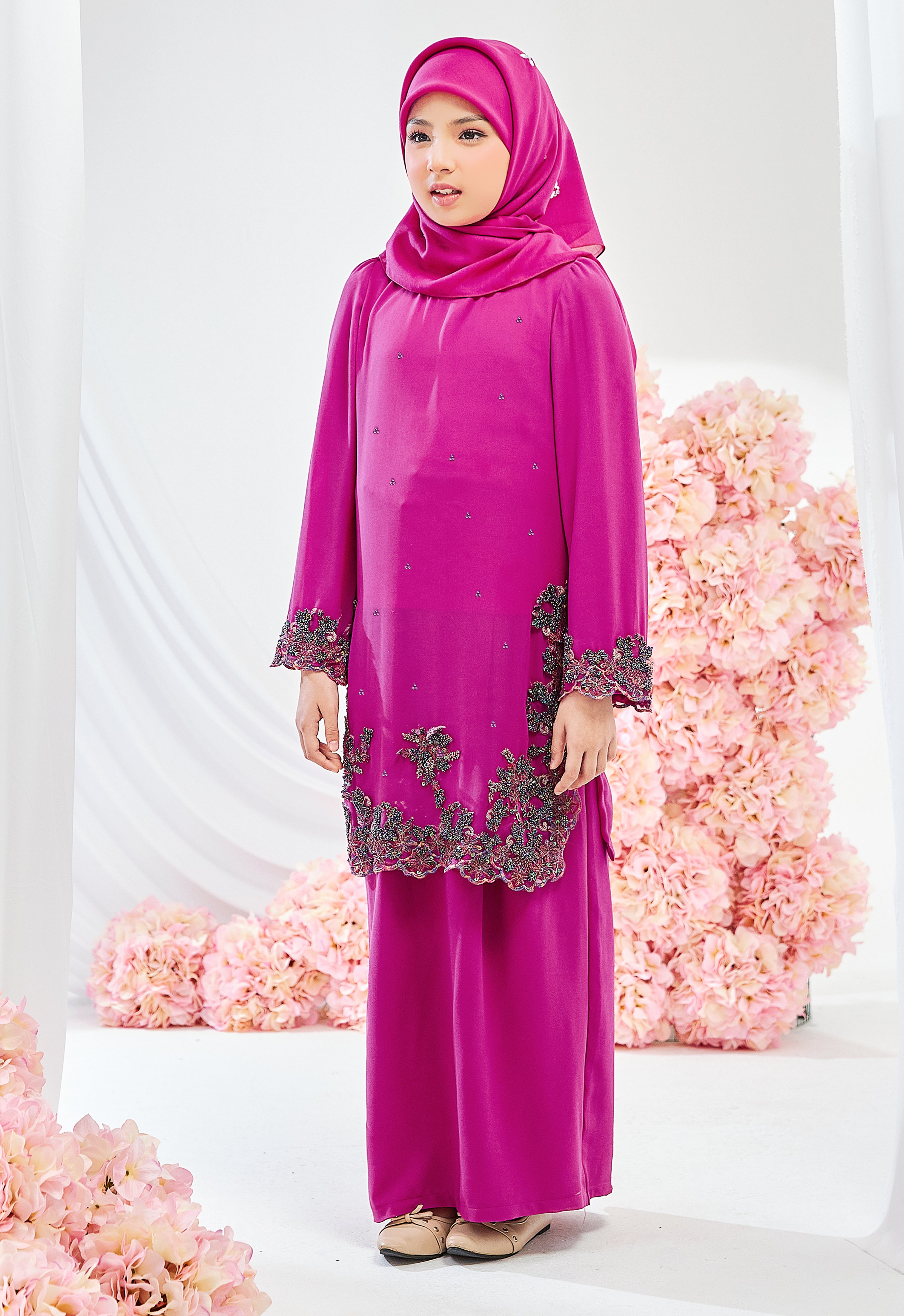 KIDS MANOHARA KURUNG - MAGENTA