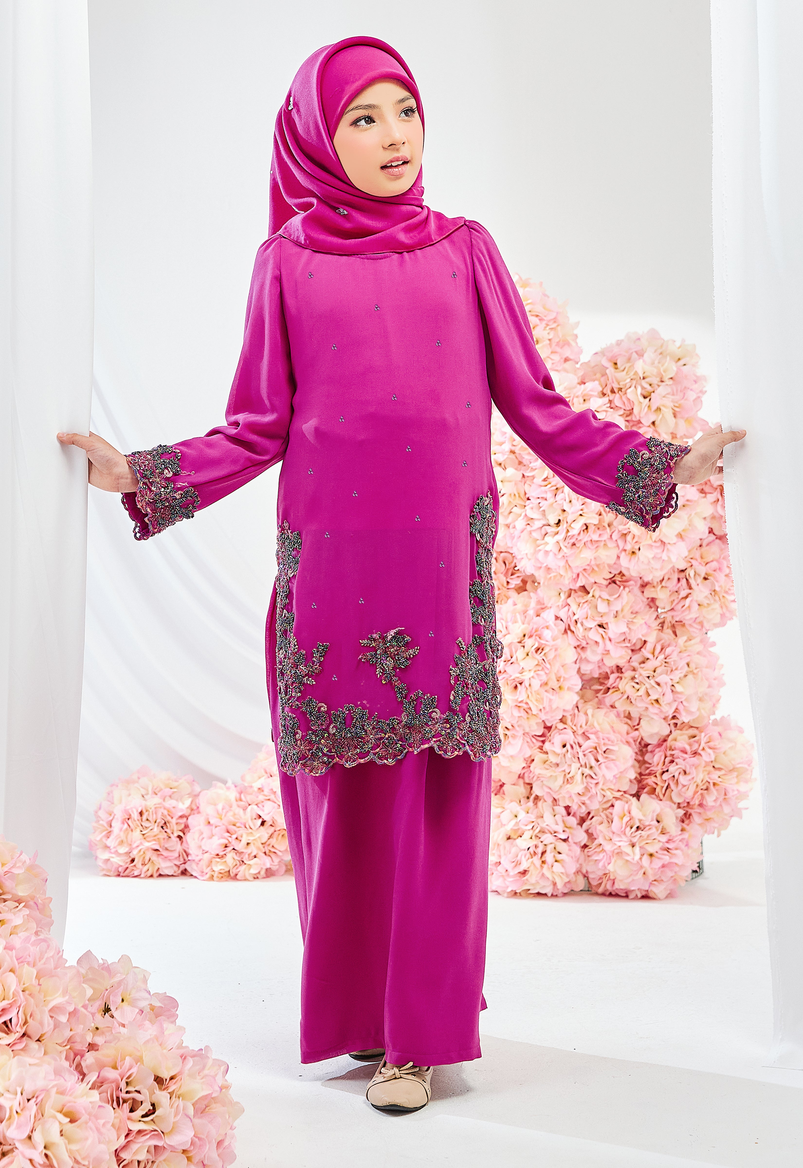 KIDS MANOHARA KURUNG - MAGENTA