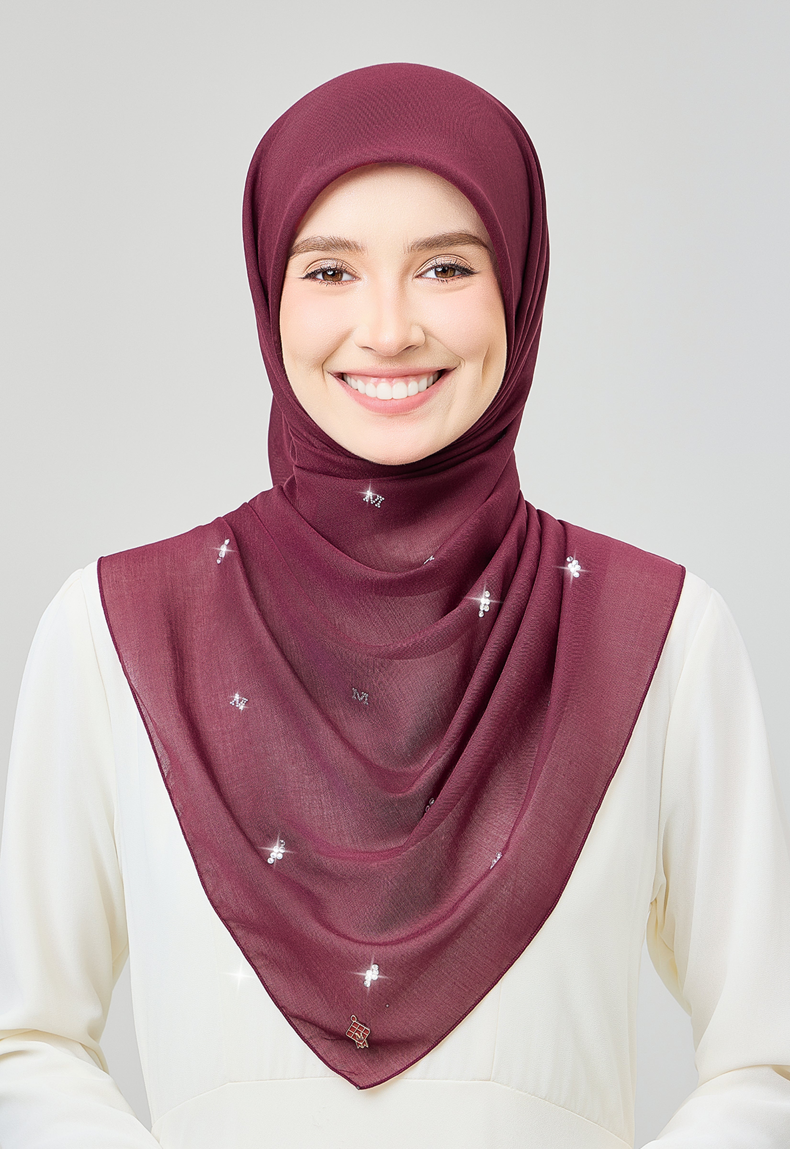 SETULUS RAYA PLAIN STONE - MAROON