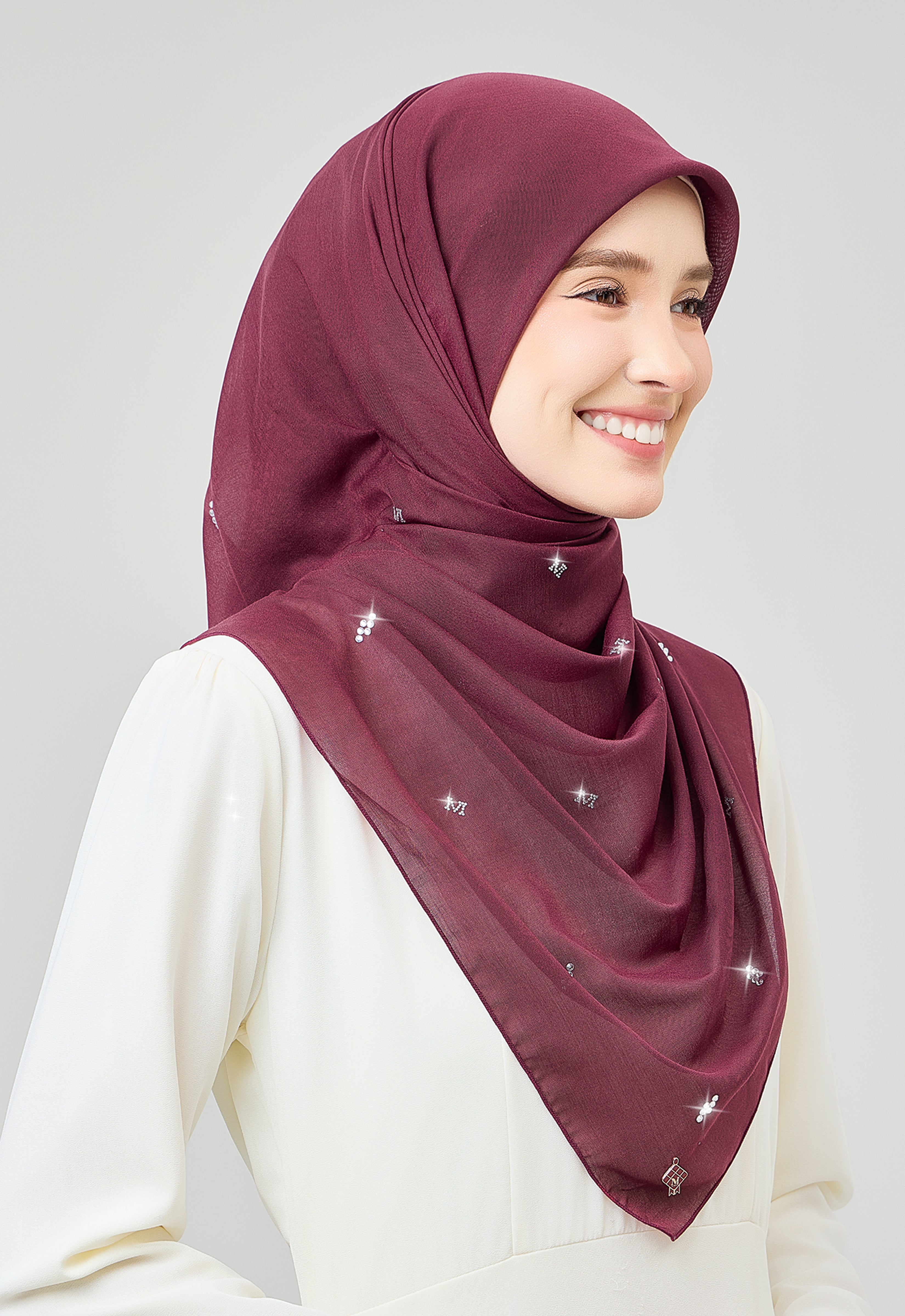 SETULUS RAYA PLAIN STONE - MAROON