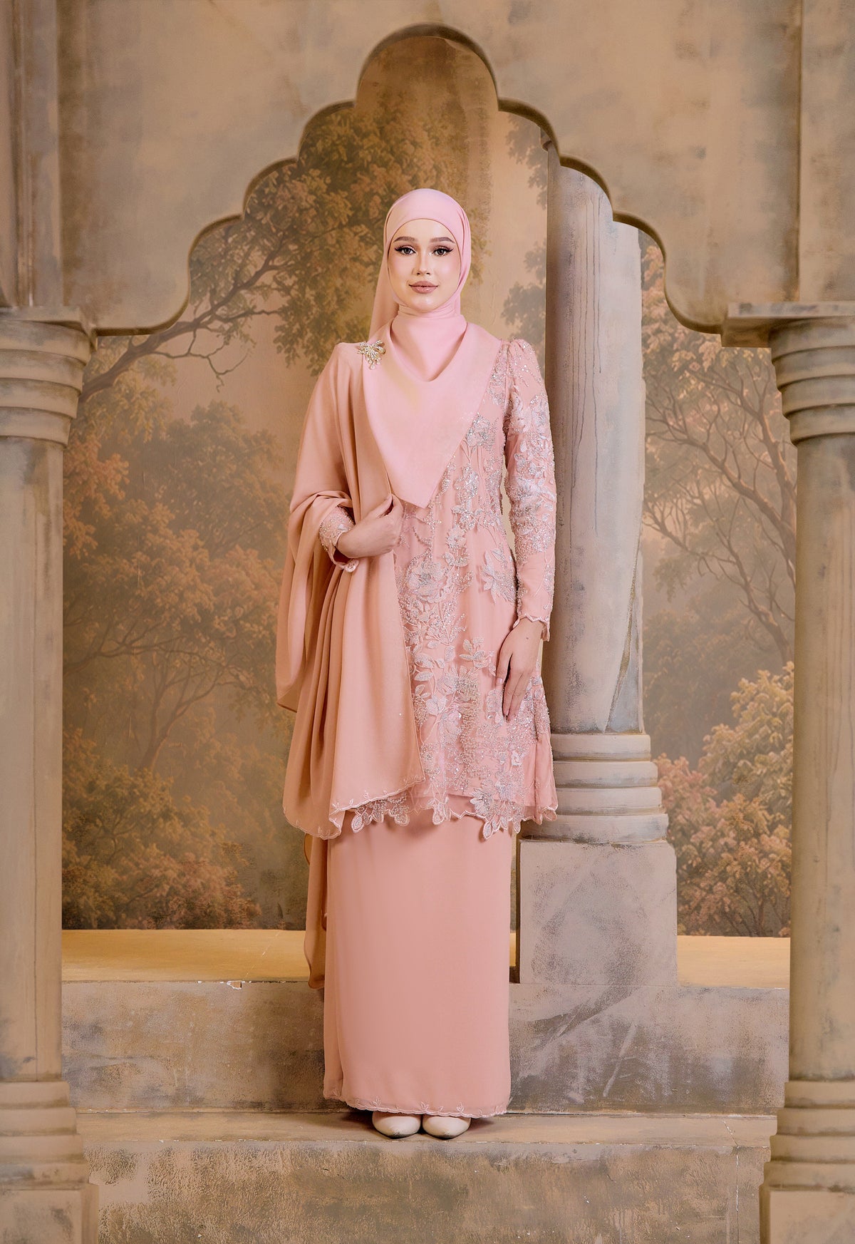 BESPOKE SERIES | MAYANGSARI KURUNG (KURUNG RIAW)  - PEACH
