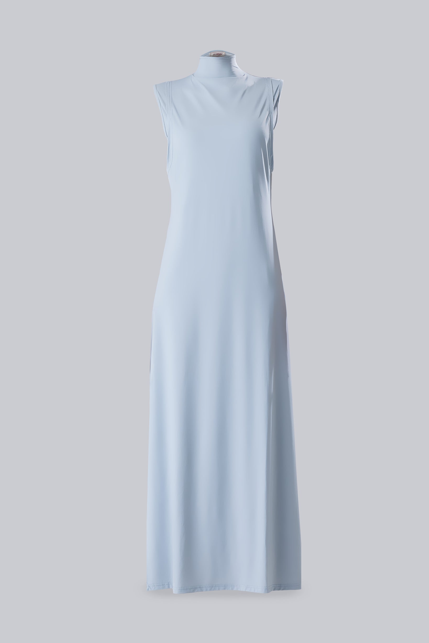INDAH SLEEVELESS INNER DRESS - BLUE GRAY