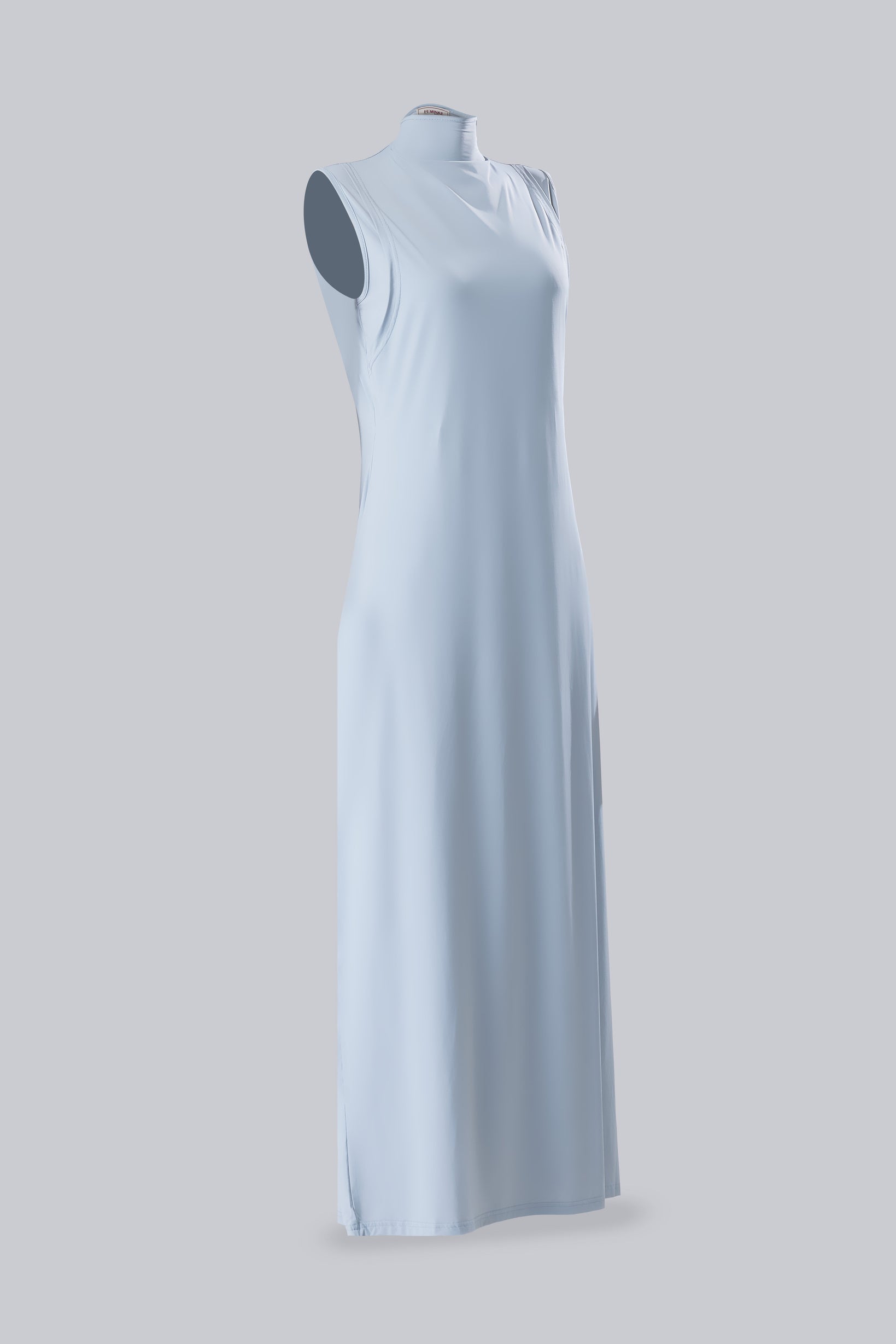 INDAH SLEEVELESS INNER DRESS - BLUE GRAY