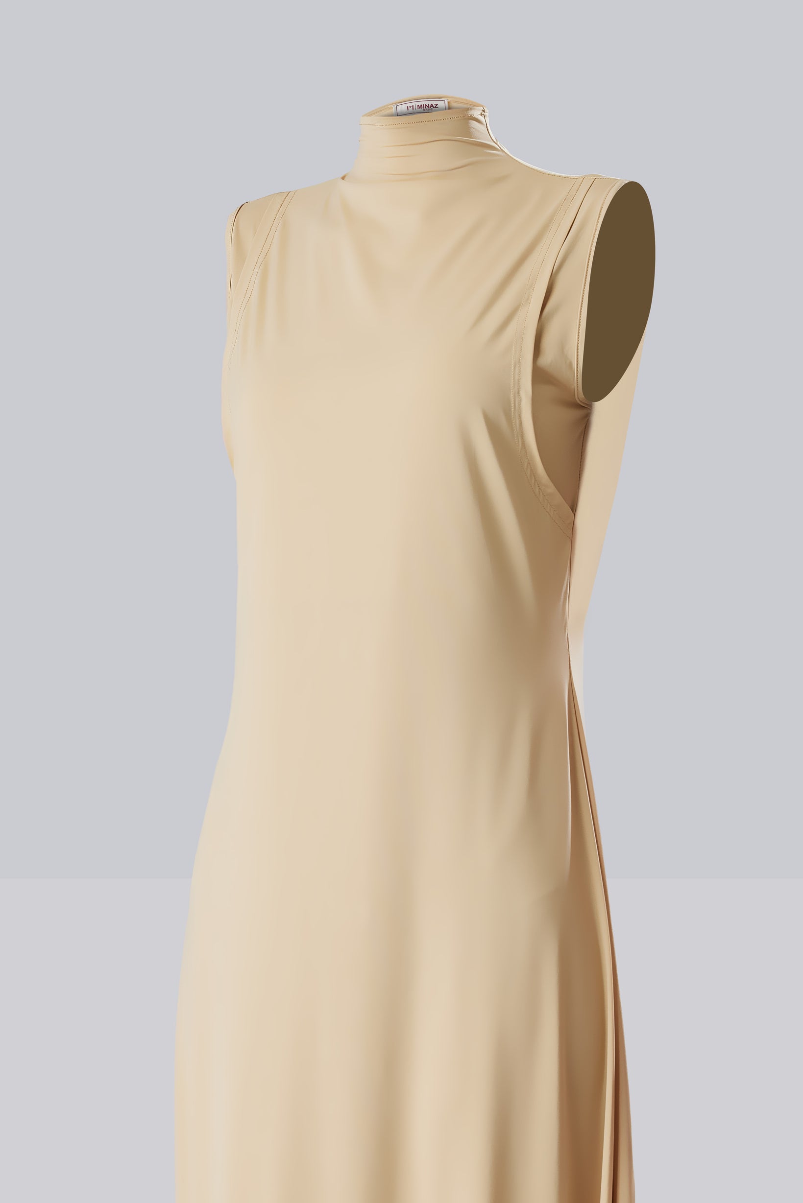 INDAH SLEEVELESS INNER DRESS - NUDE