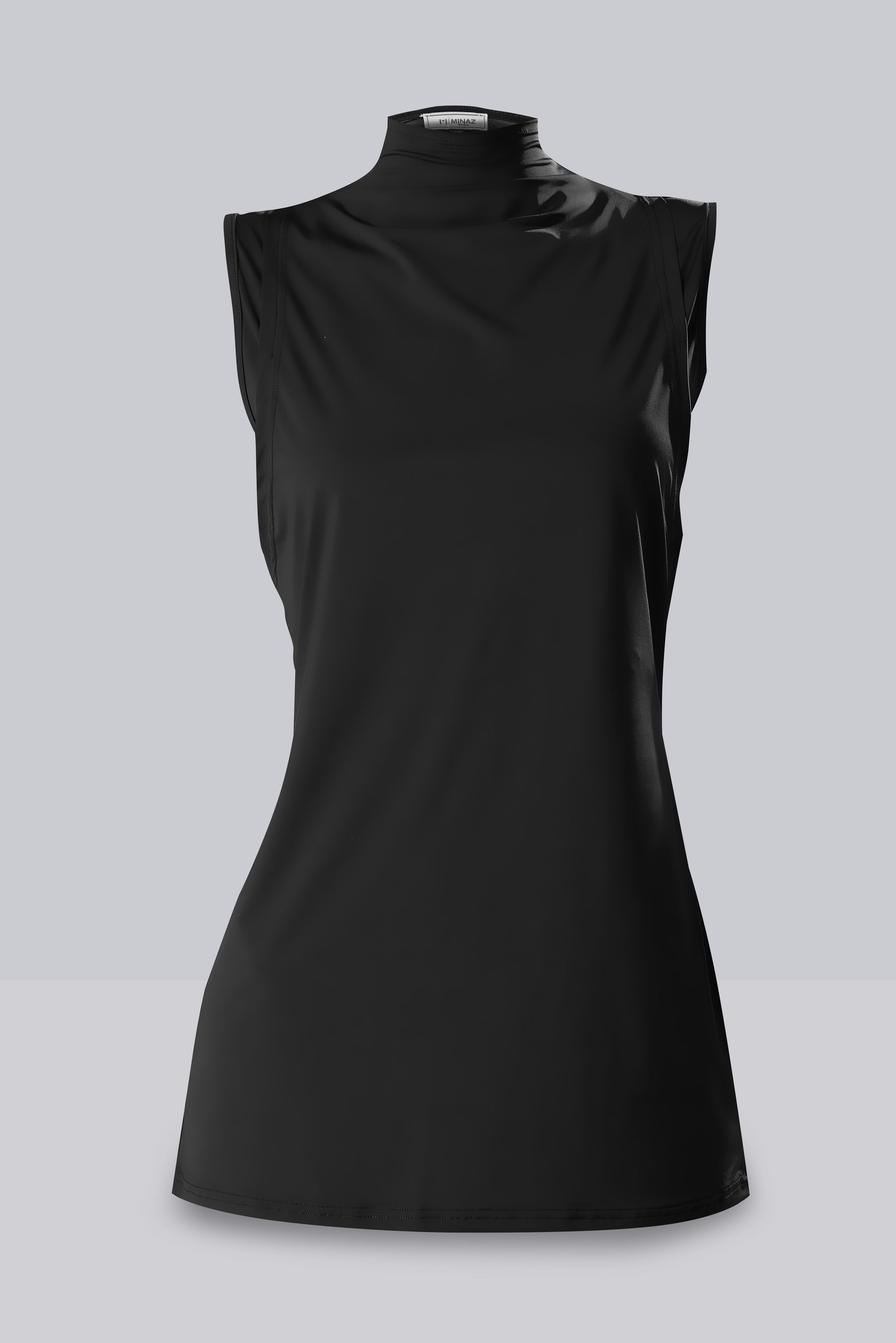 HAWA SLEEVELESS INNER TOP - BLACK