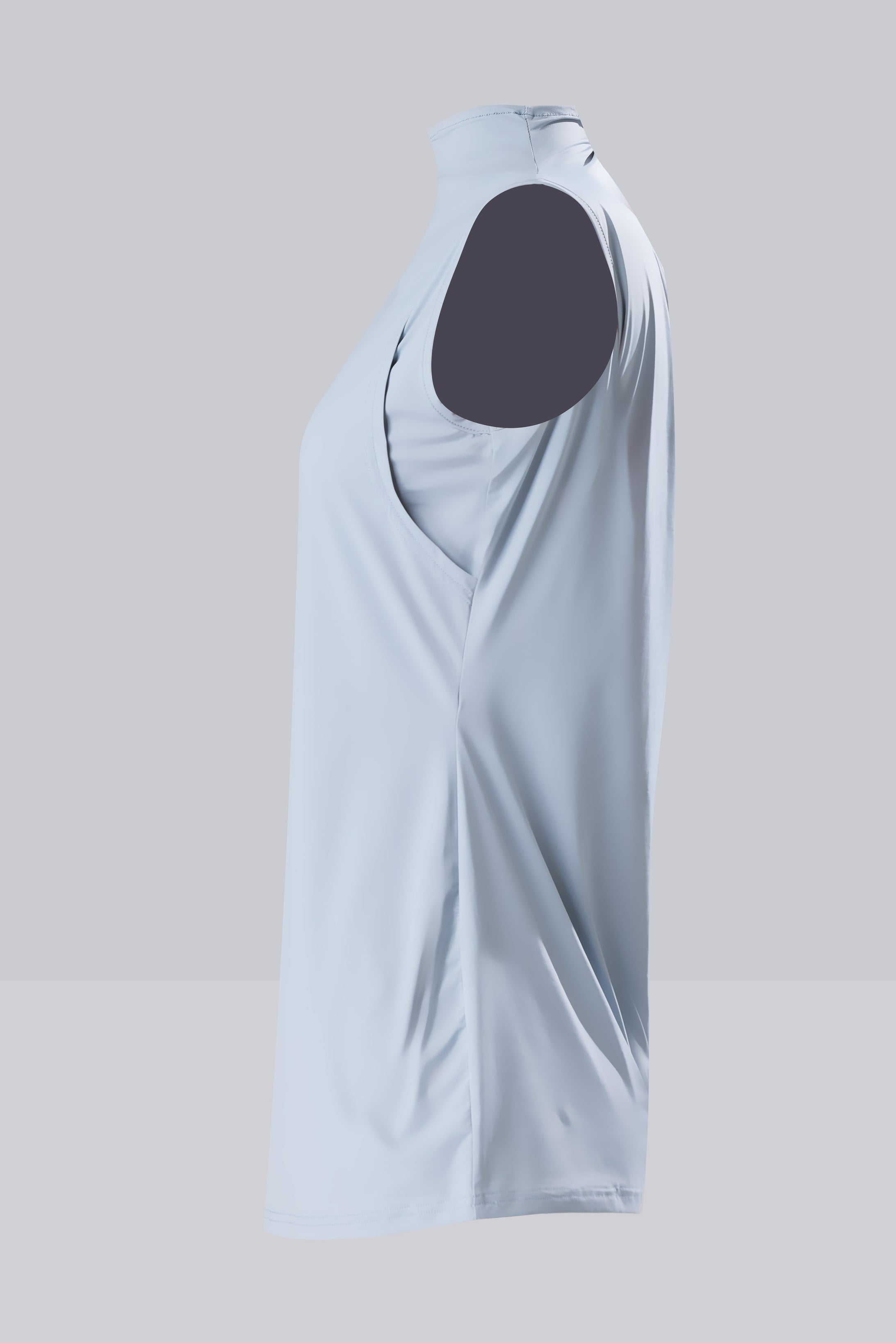 HAWA SLEEVELESS INNER TOP - BLUE GRAY