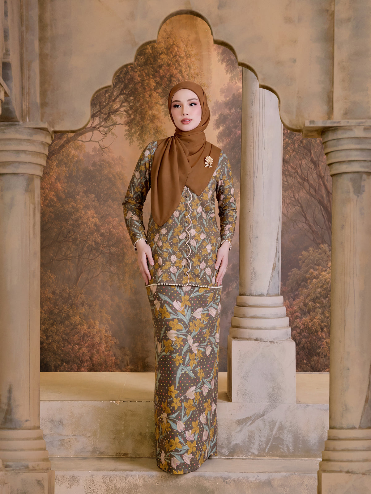 MELUR SERIES | MELUR MINI KURUNG - RICH BROWN