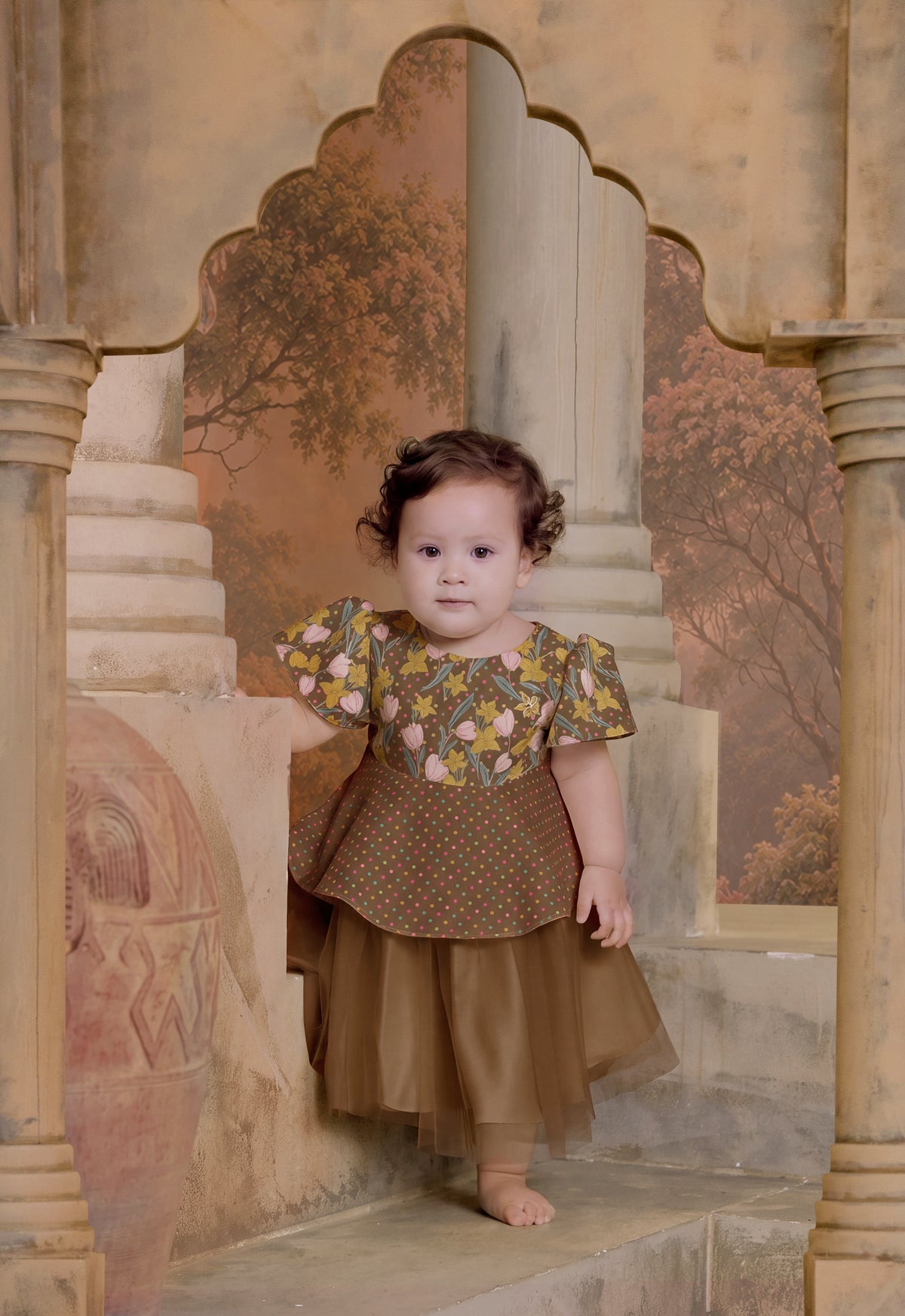 MELUR SERIES | MELUR BABY DRESS - RICH BROWN