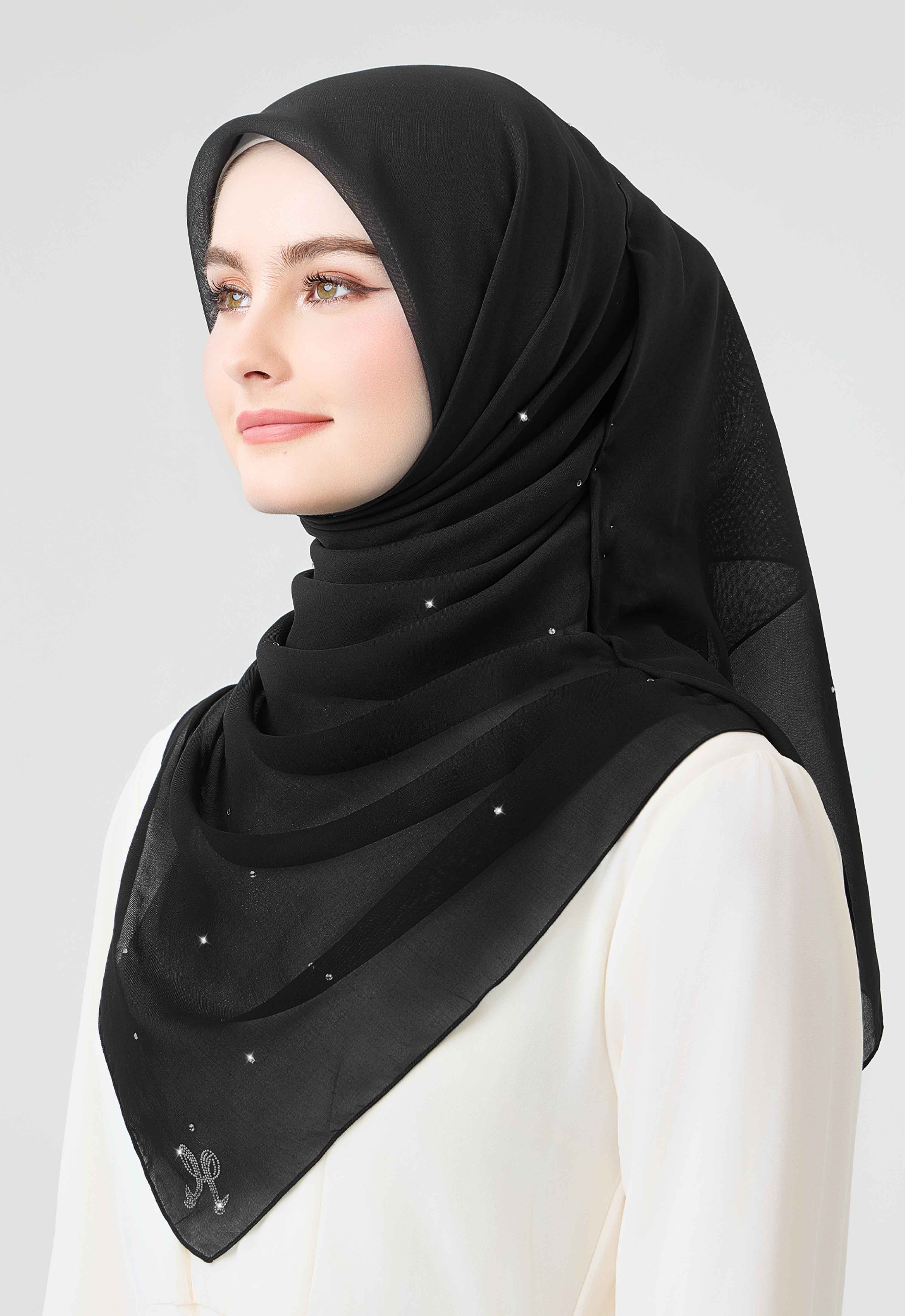 Swarovski Plain Stone - Black