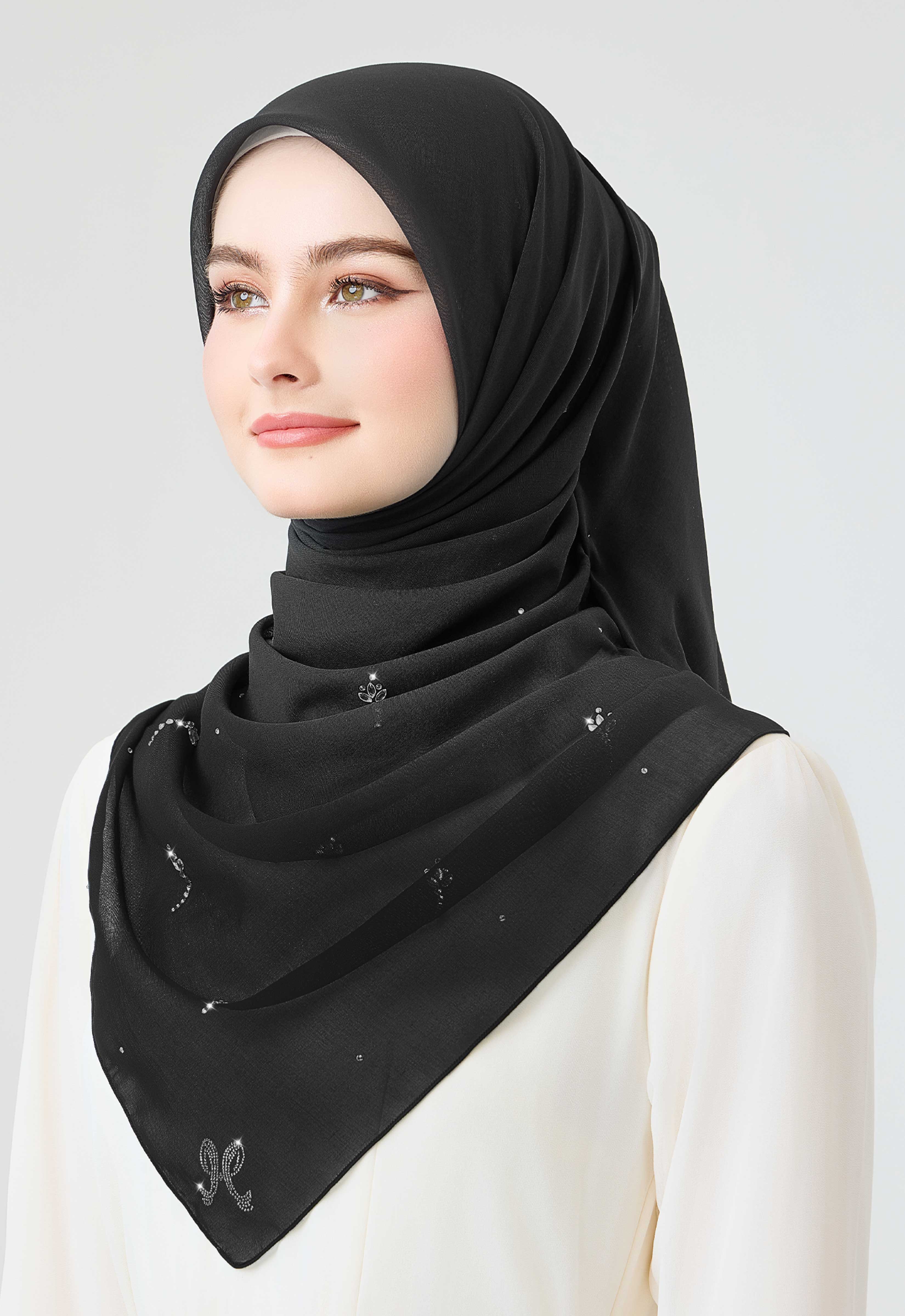 Tulip Plain Stone - Black