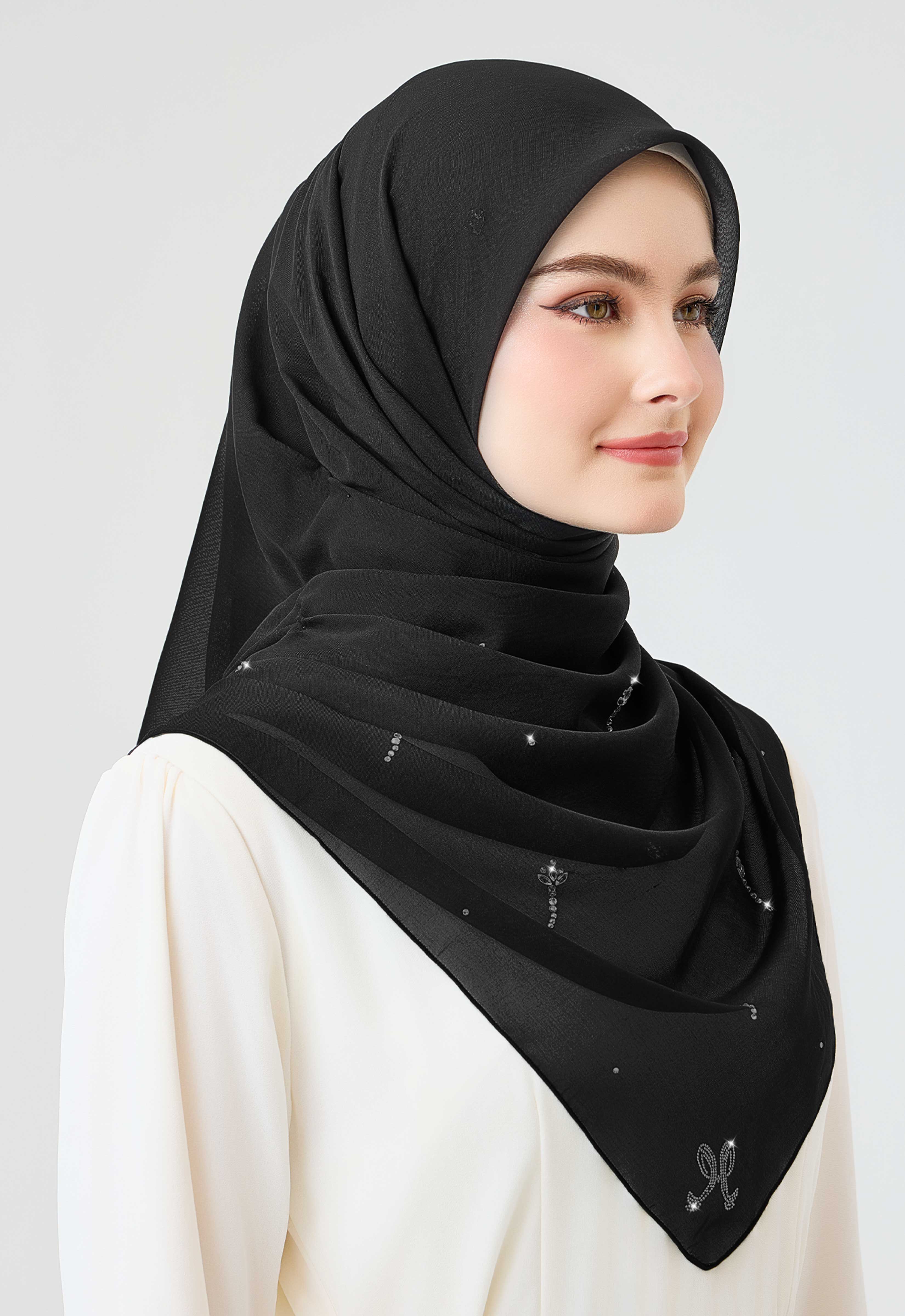 Tulip Plain Stone - Black