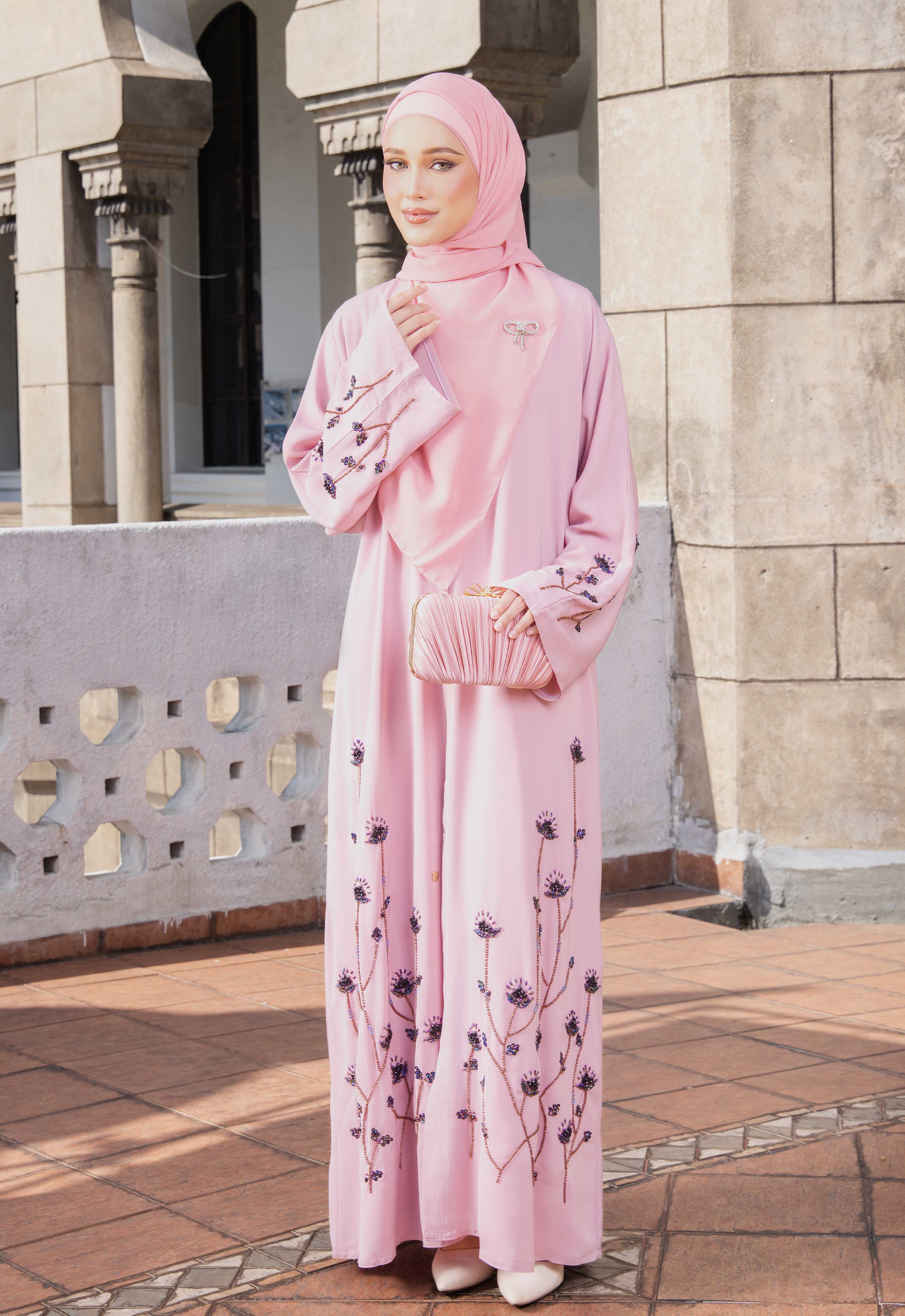 MAYSA ABAYA - DUSTY PINK