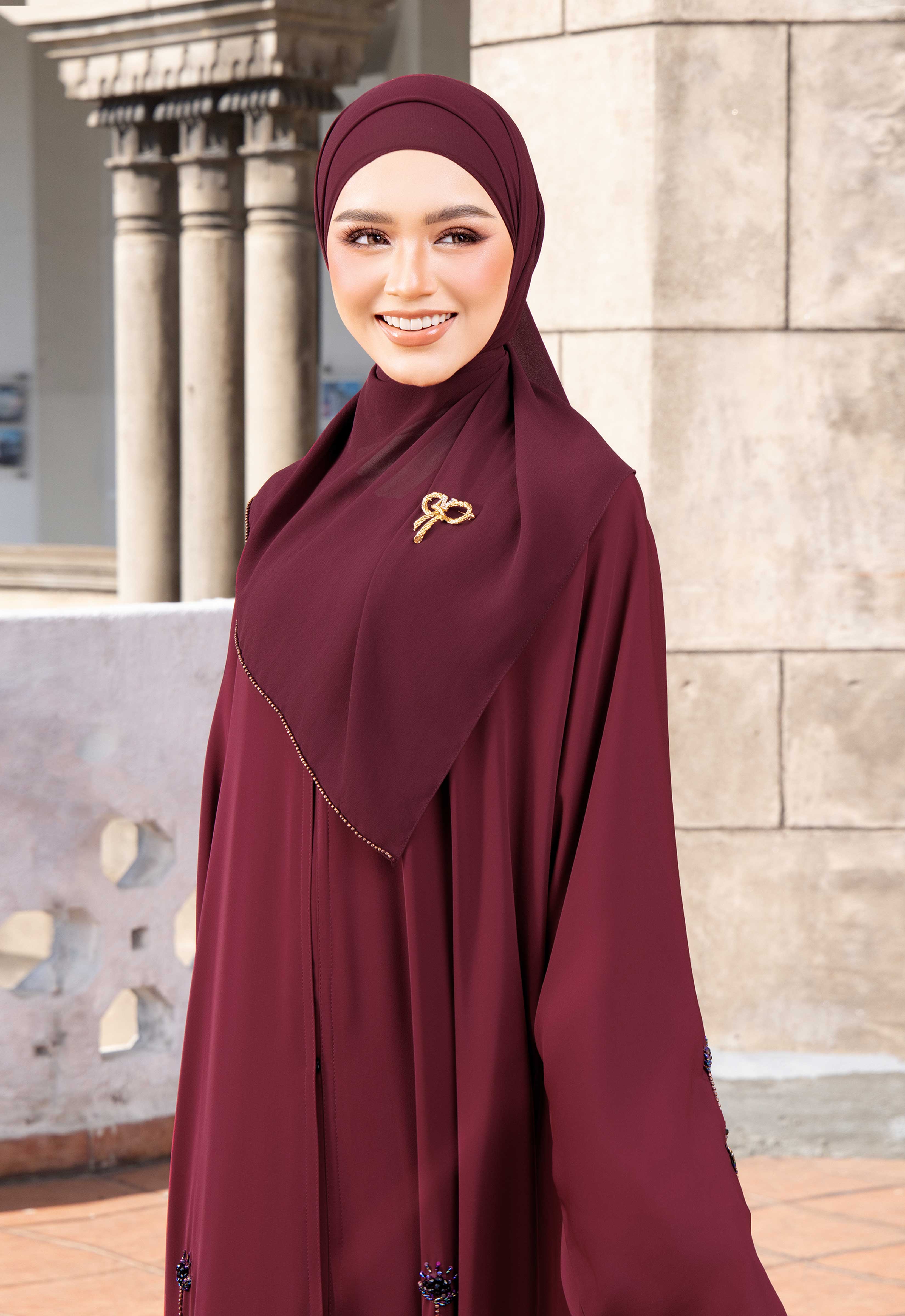 MAYSA ABAYA - MAROON