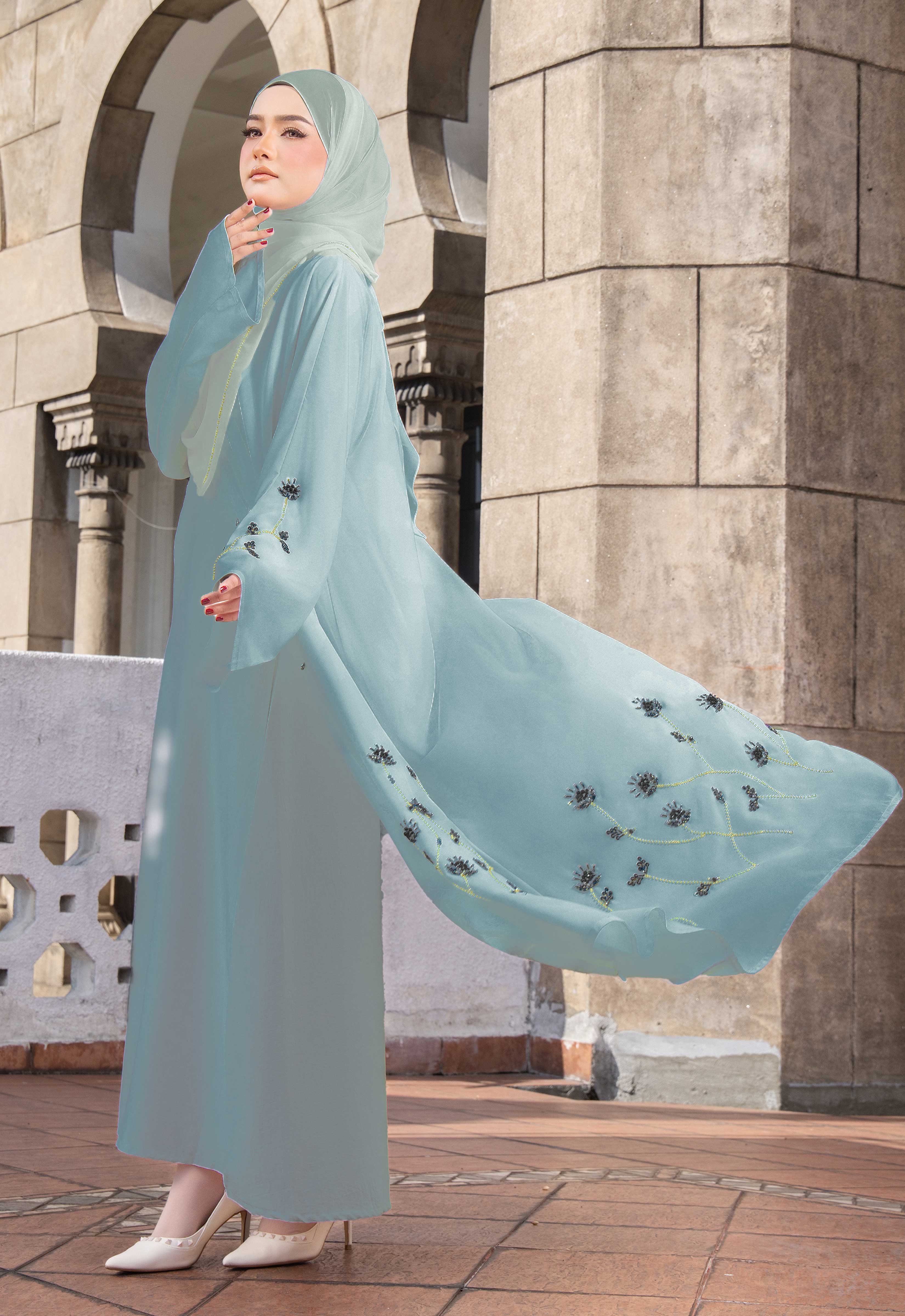 MAYSA ABAYA - MINT BLUE