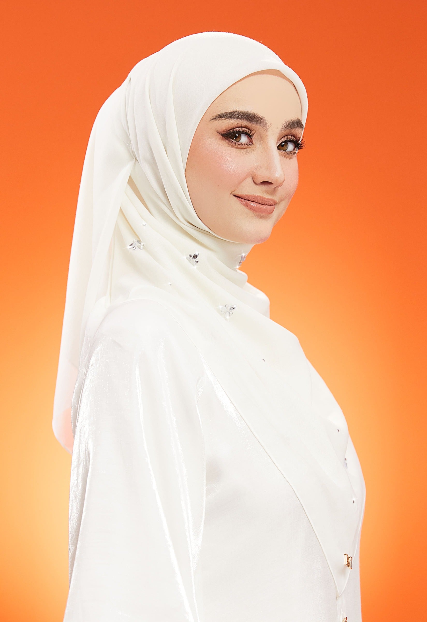 IRIS PLAIN STONE BAWAL - OFF WHITE