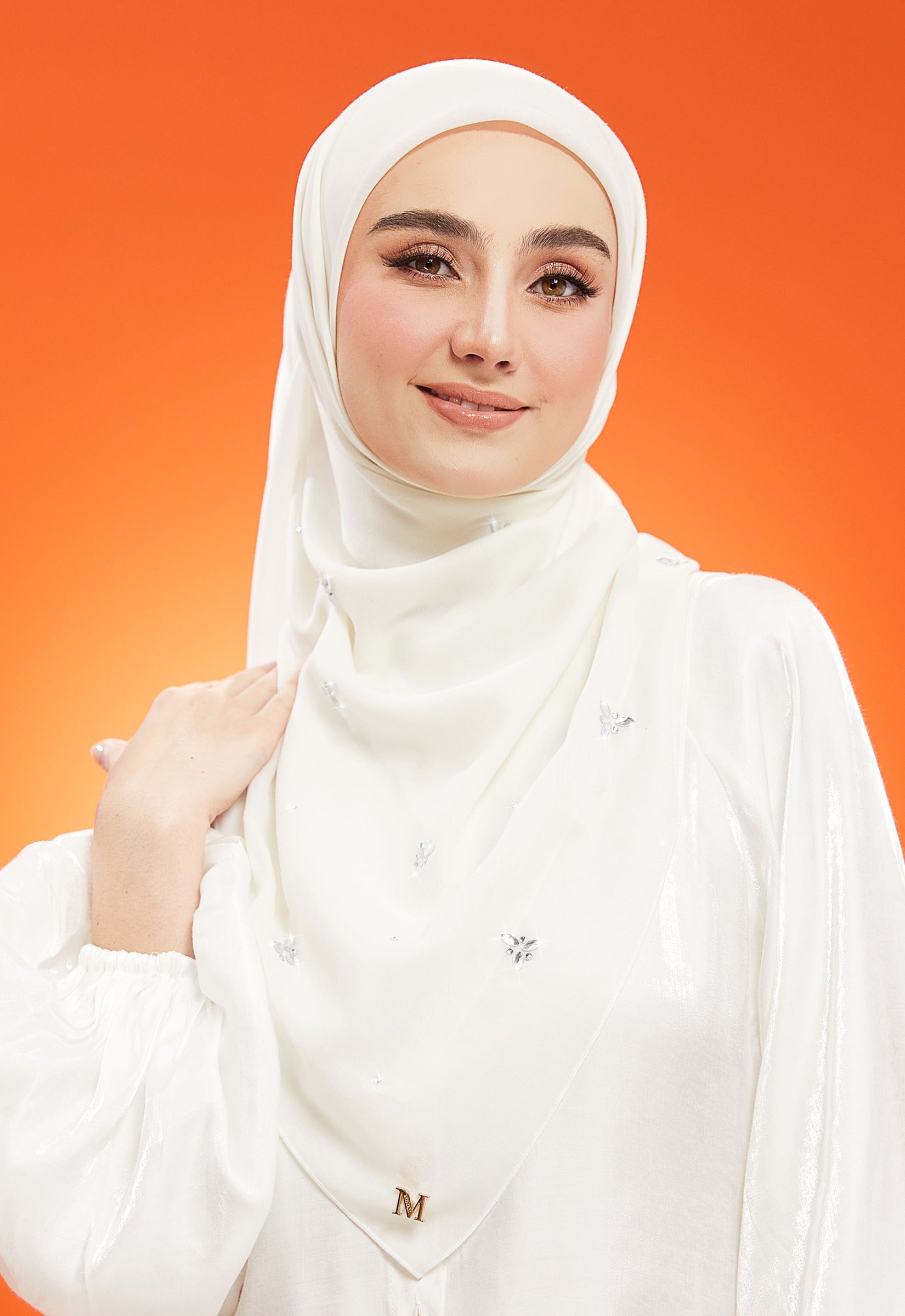 IRIS PLAIN STONE BAWAL - OFF WHITE