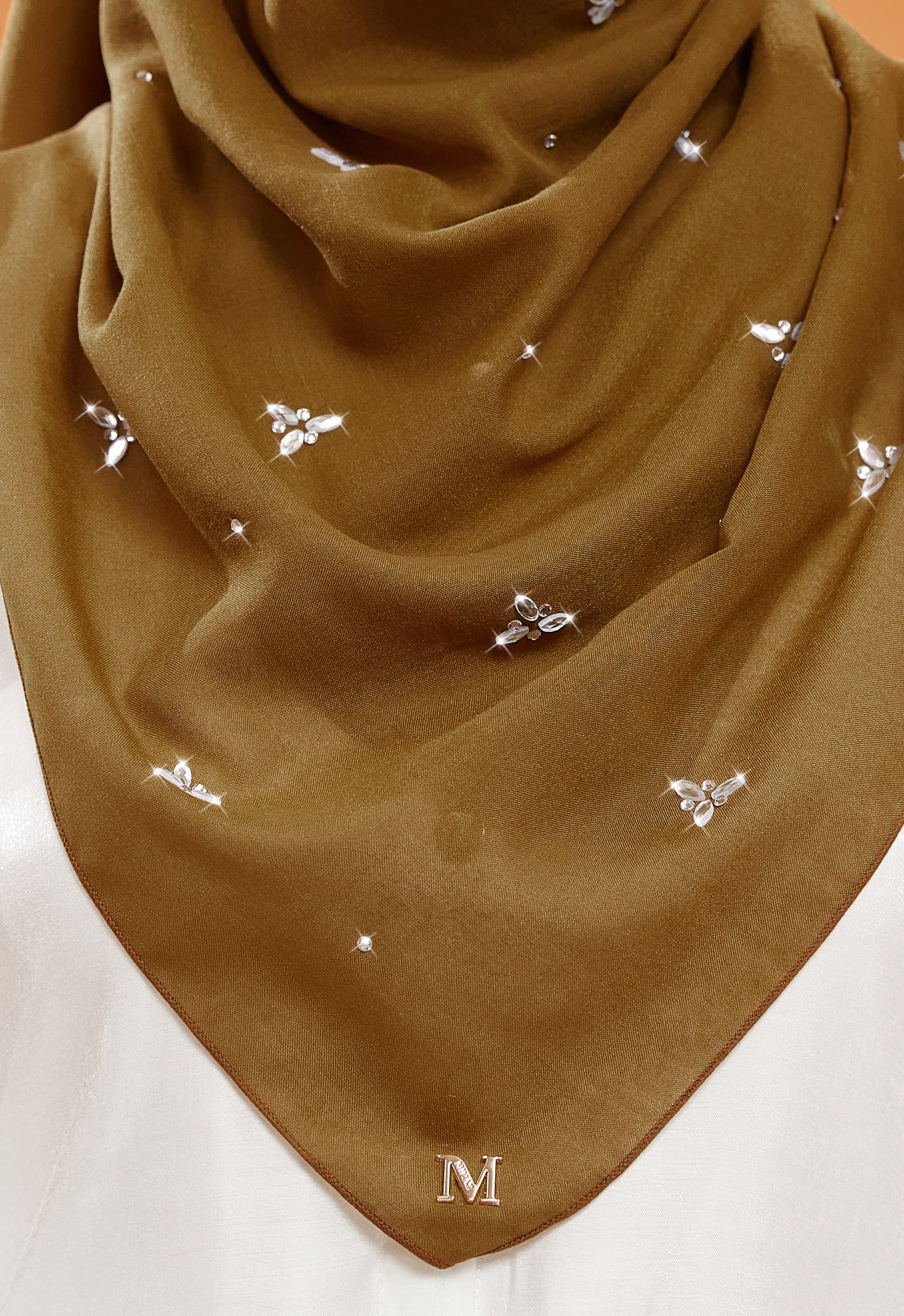 IRIS PLAIN STONE BAWAL - OLIVE BROWN