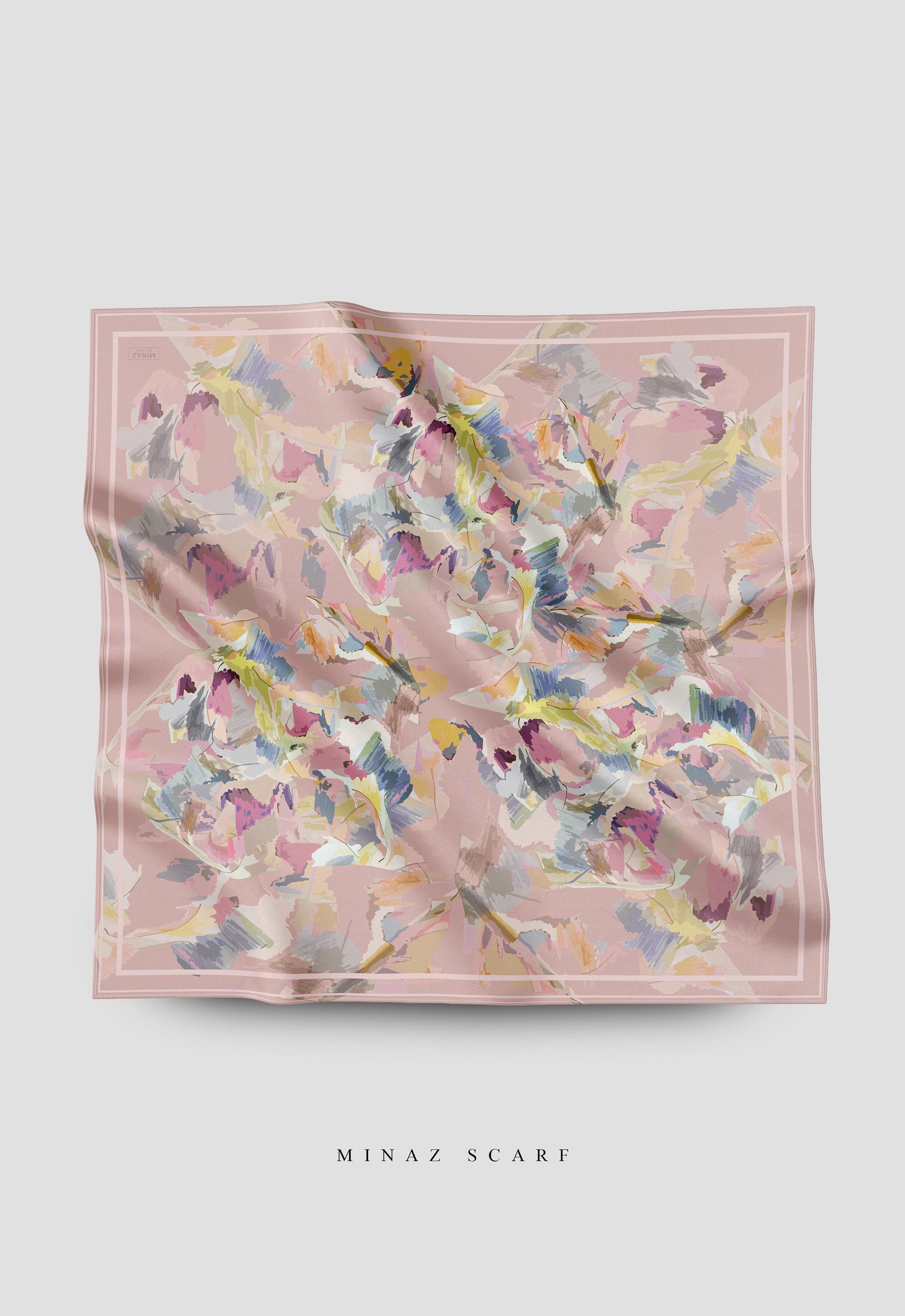 MINAZ Scarf | Origami - Dusty Pink