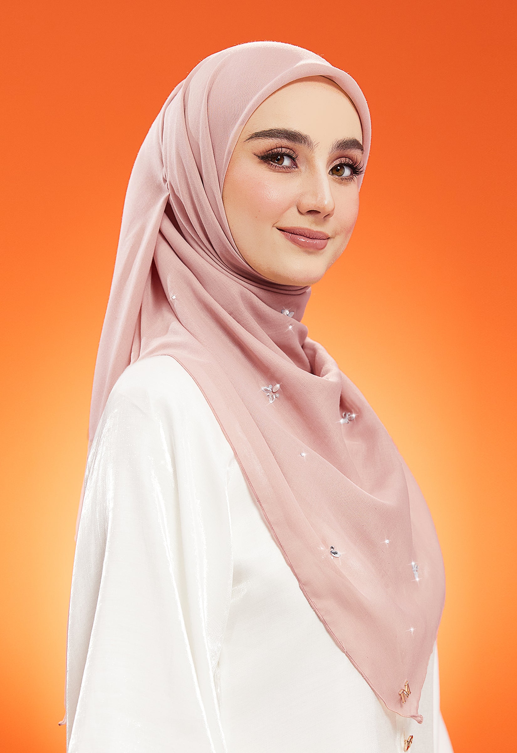 IRIS PLAIN STONE BAWAL - PASTEL PINK