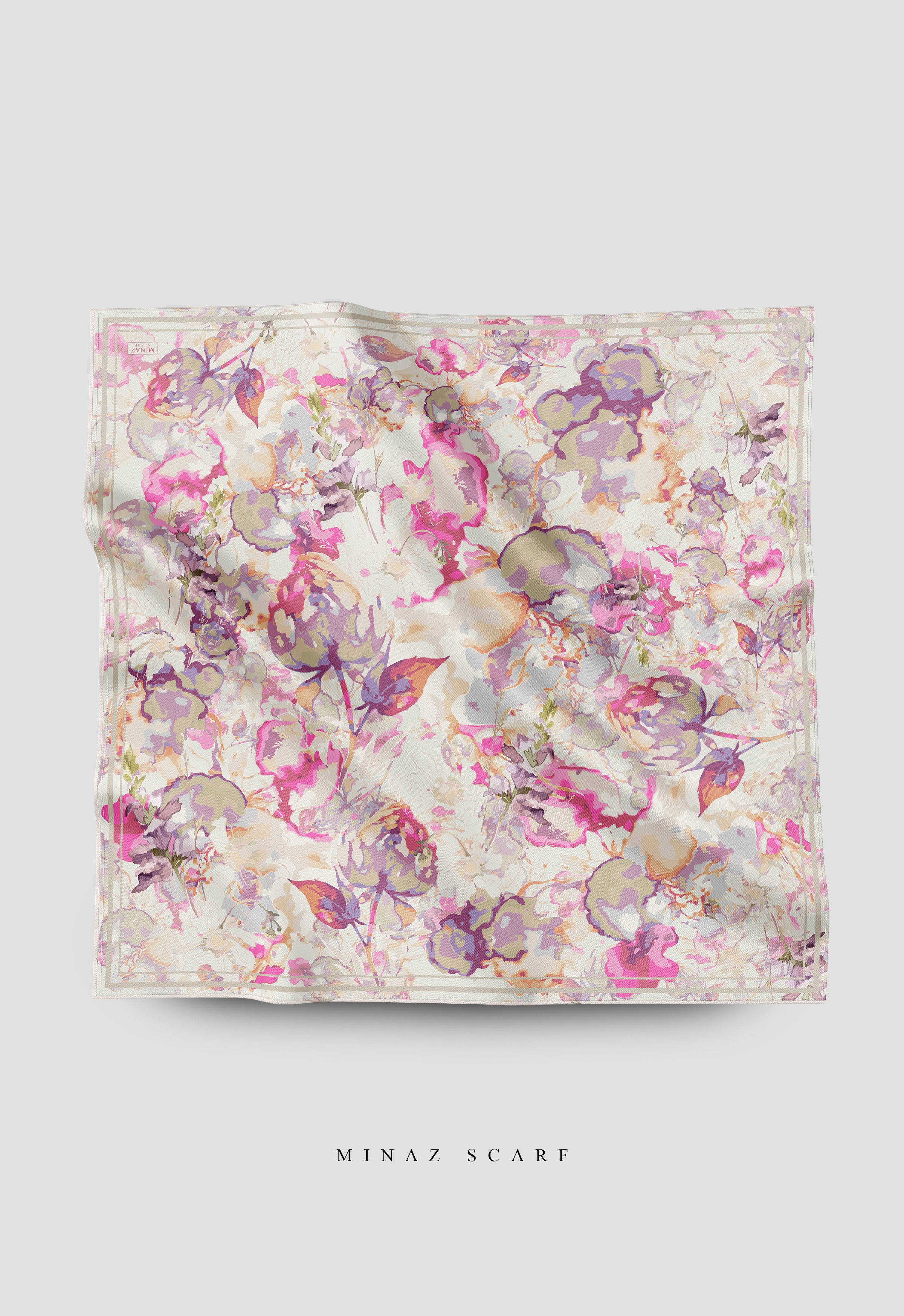 MINAZ Scarf | Petals - Pink