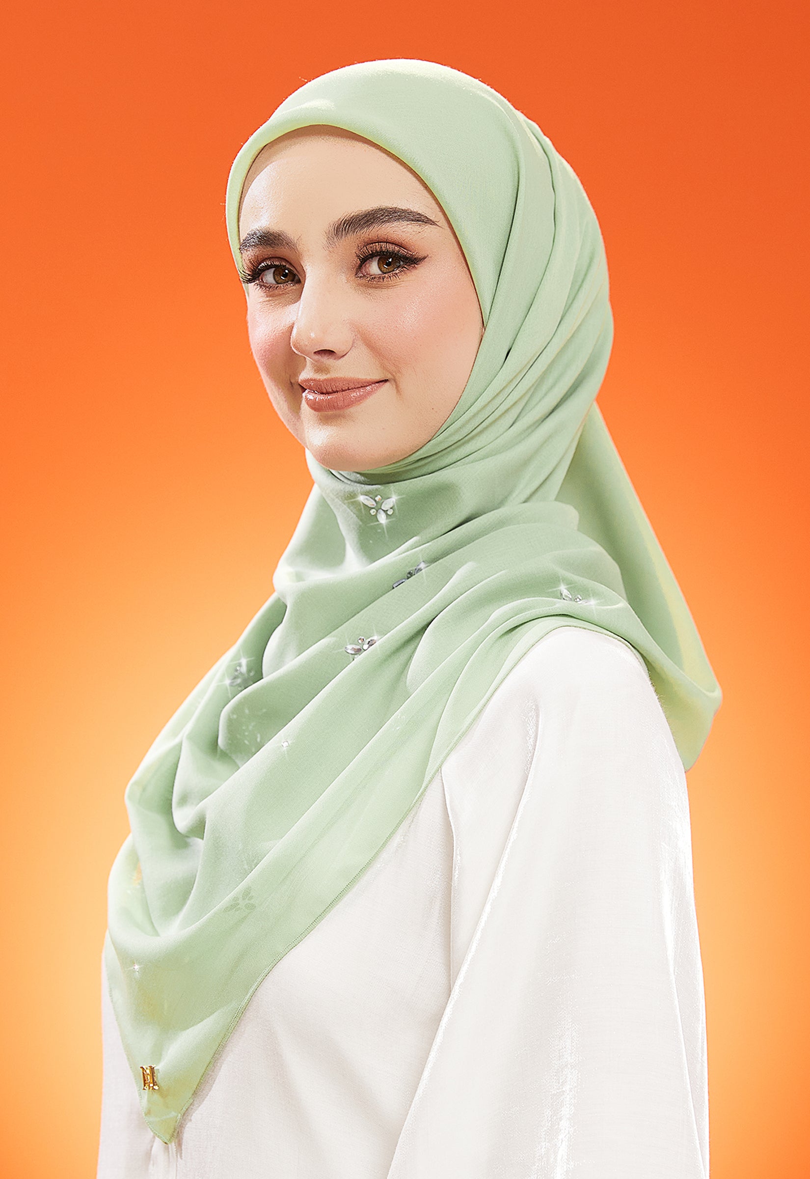 IRIS PLAIN STONE BAWAL - PISTACHIO