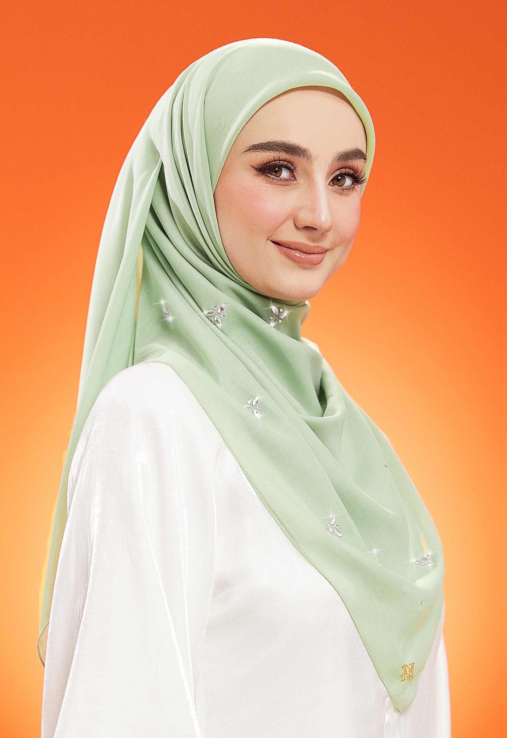 IRIS PLAIN STONE BAWAL - PISTACHIO