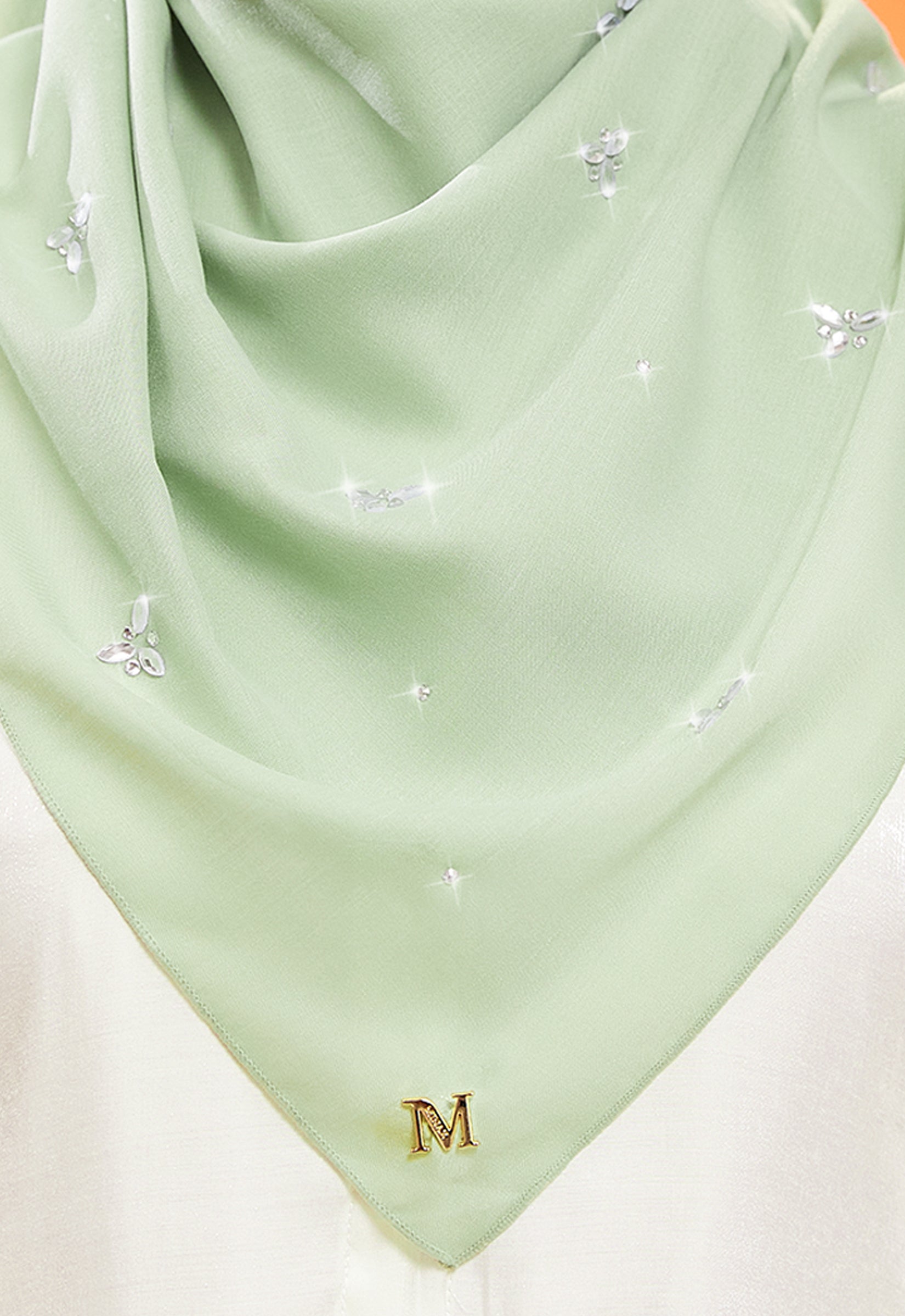 IRIS PLAIN STONE BAWAL - PISTACHIO