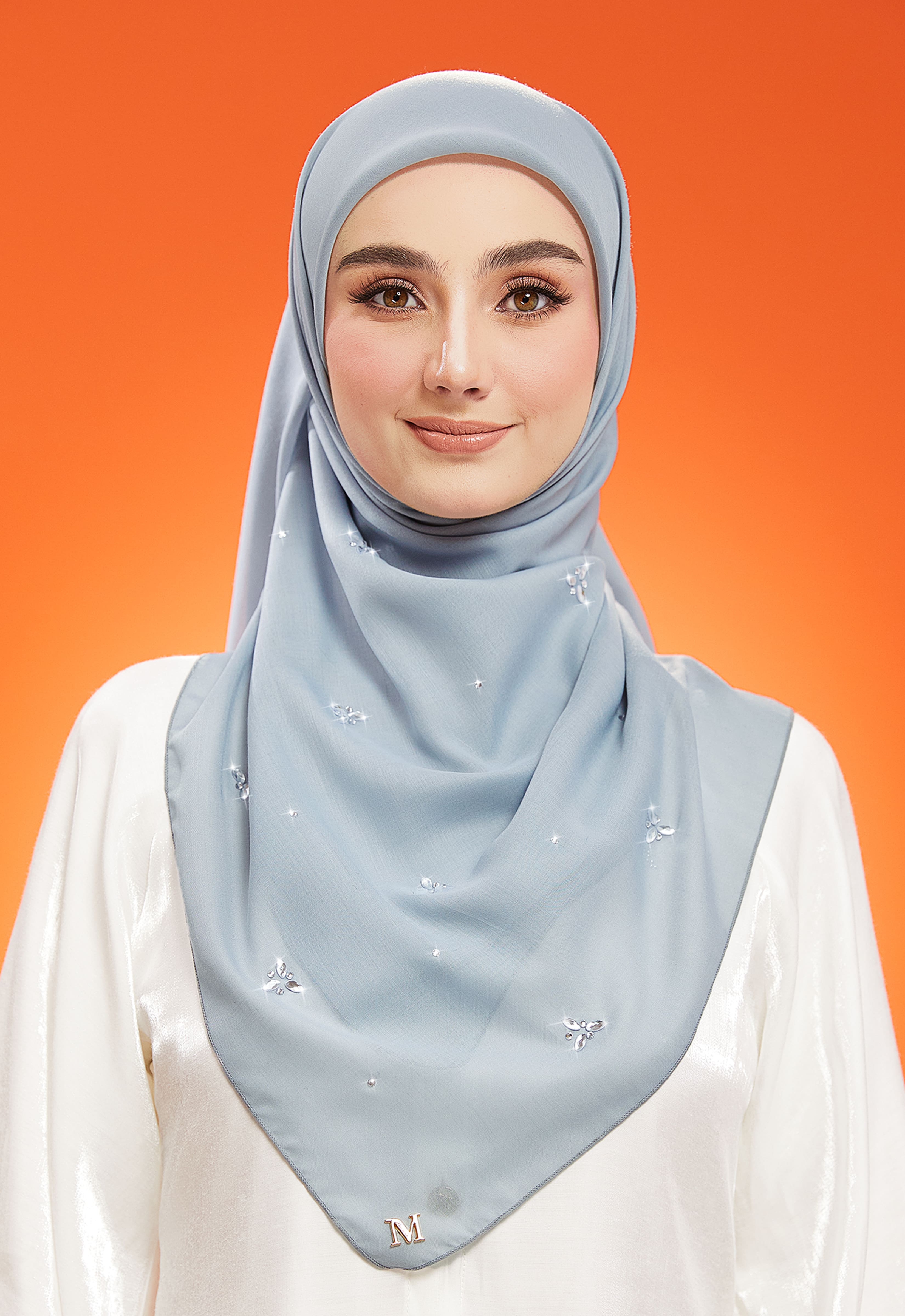 IRIS PLAIN STONE BAWAL - POWDER BLUE