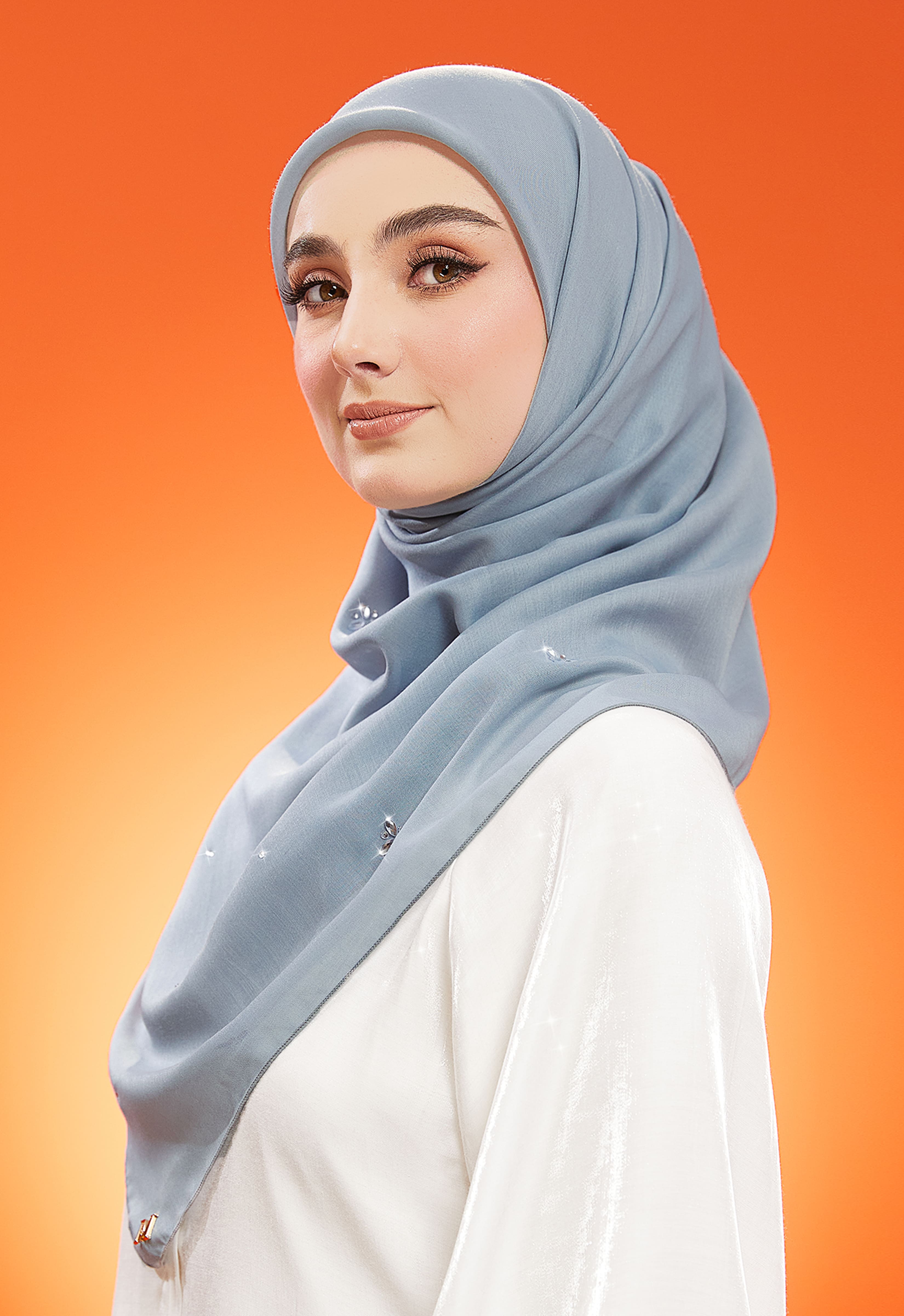 IRIS PLAIN STONE BAWAL - POWDER BLUE