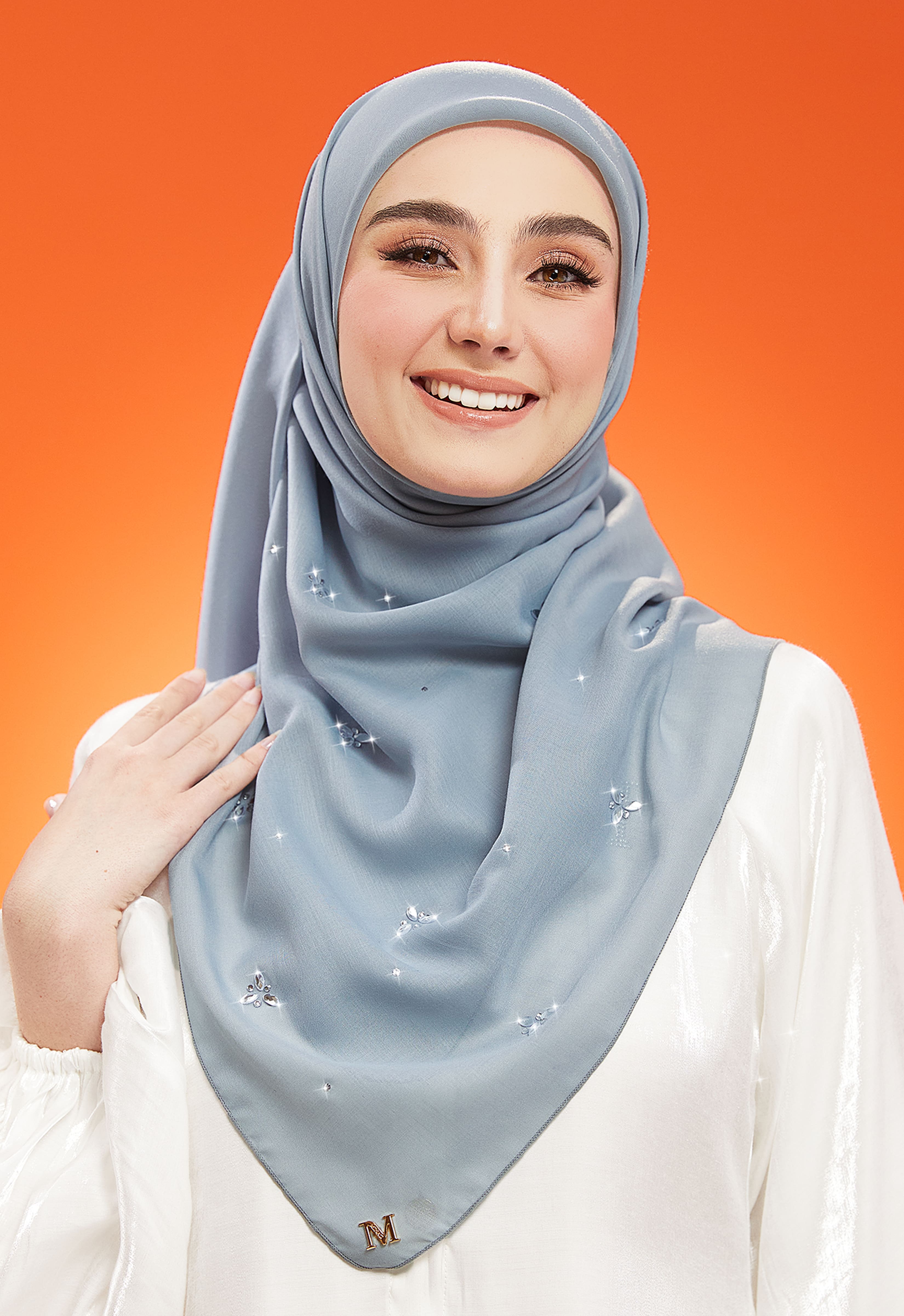 IRIS PLAIN STONE BAWAL - POWDER BLUE