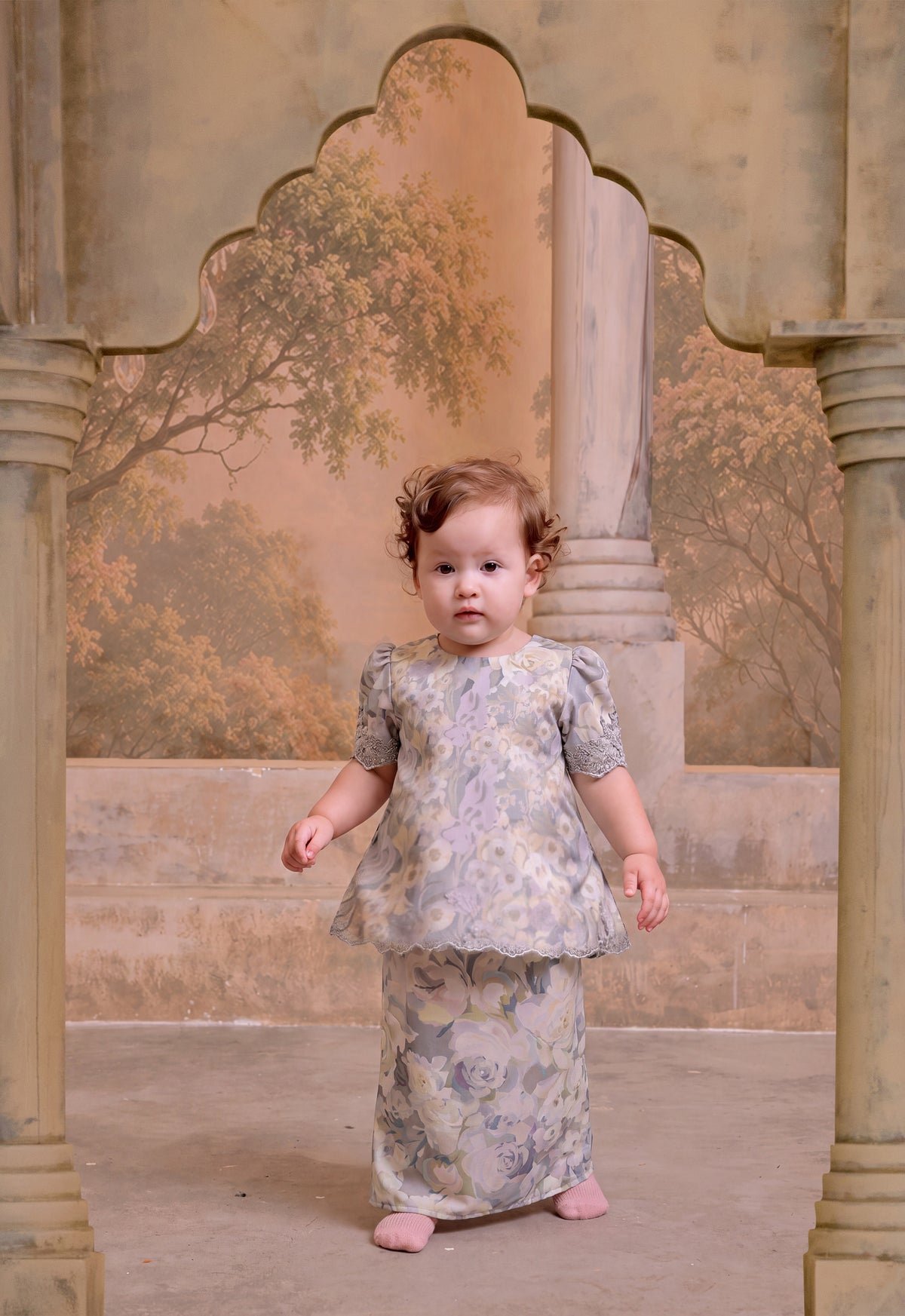 PUSPA SERIES | PUSPA KEBAYA BABY - GREY